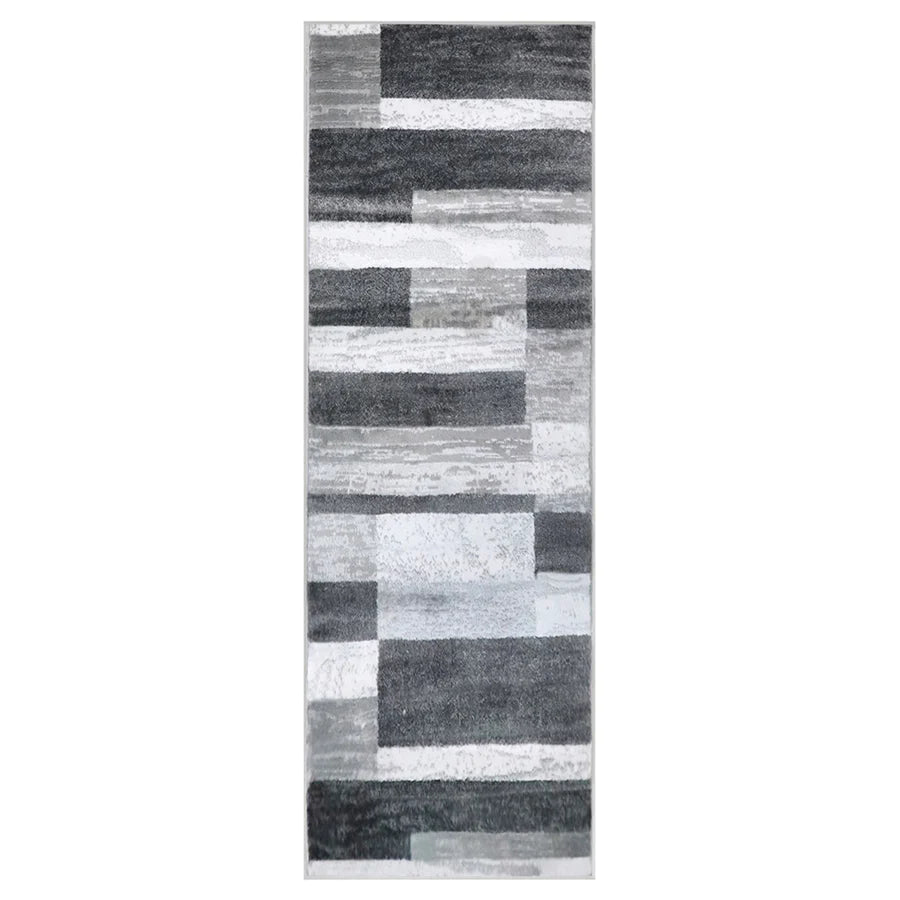 Rockwood Contemporary Geometric Patchwork Indoor Area Rug or Runner - Omnigoodsstore
