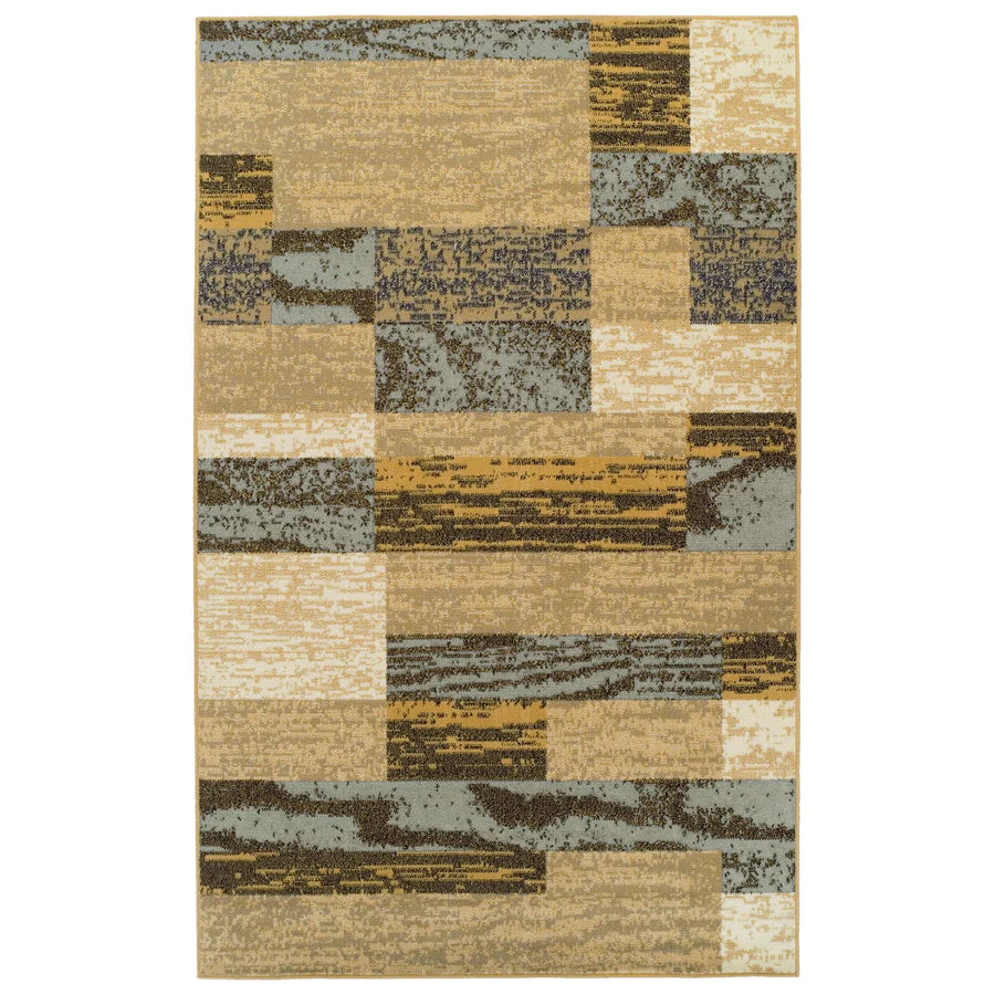 Rockwood Contemporary Geometric Patchwork Indoor Area Rug or Runner - Omnigoodsstore