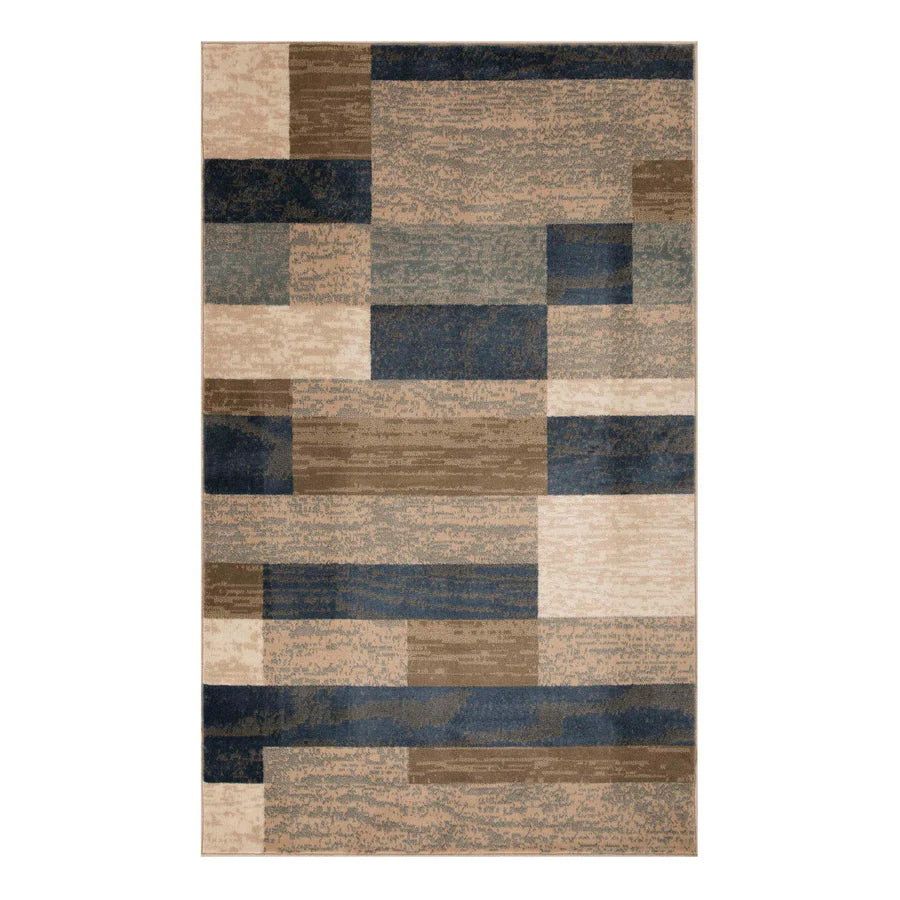 Rockwood Contemporary Geometric Patchwork Indoor Area Rug or Runner - Omnigoodsstore