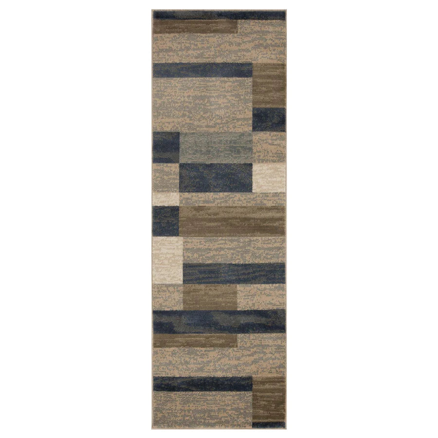 Rockwood Contemporary Geometric Patchwork Indoor Area Rug or Runner - Omnigoodsstore