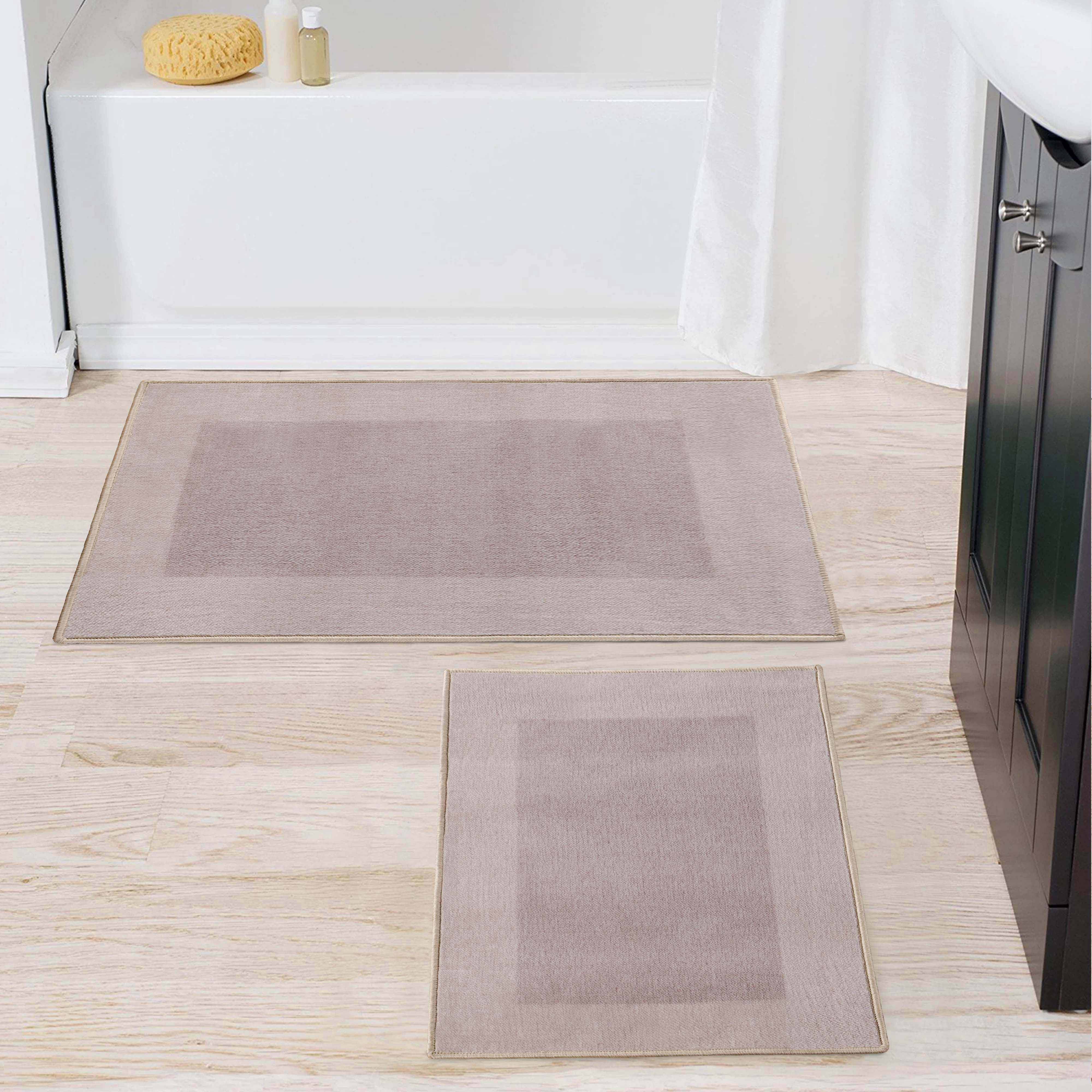 Rome Non-Slip Machine Washable Bath Mat Set - Omnigoodsstore