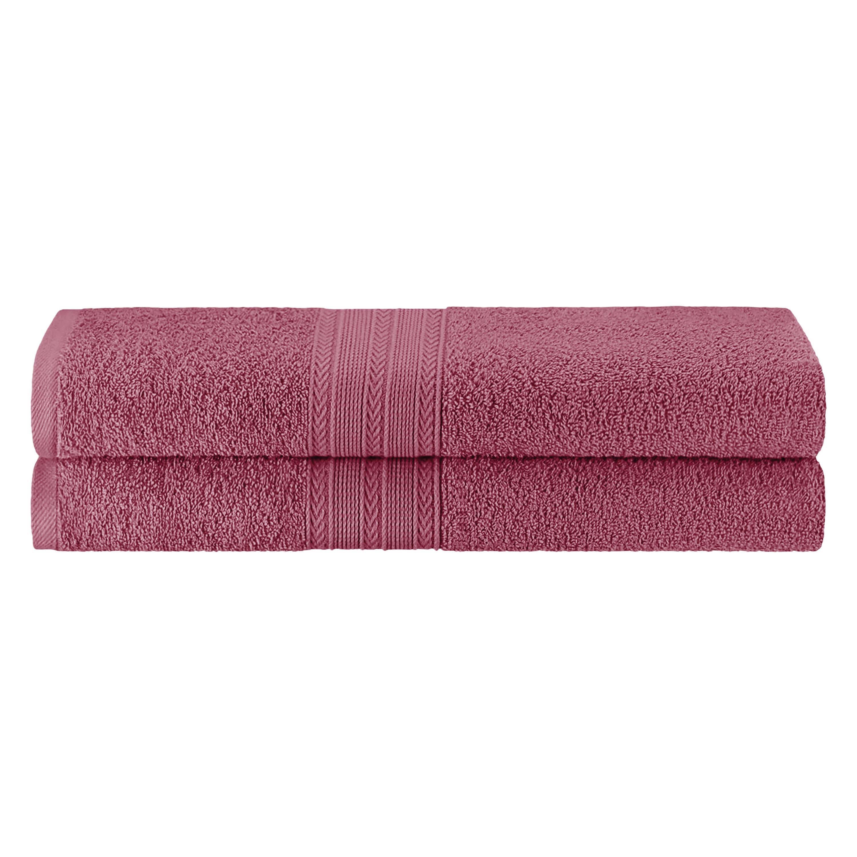 Cotton Eco Friendly 2 Piece Solid Bath Sheet Towel Set - Omnigoodsstore
