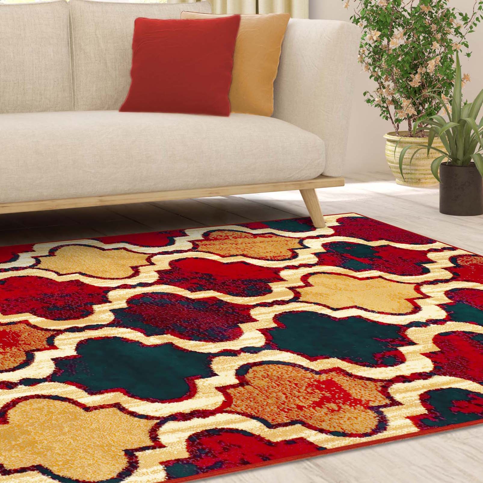 Viking Geometric Trellis Indoor Area Rugs or Runner Rug - Omnigoodsstore