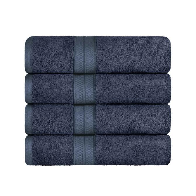 Ultra-Soft Rayon from Bamboo Cotton Blend 4 Piece Bath Towel Set - Omnigoodsstore