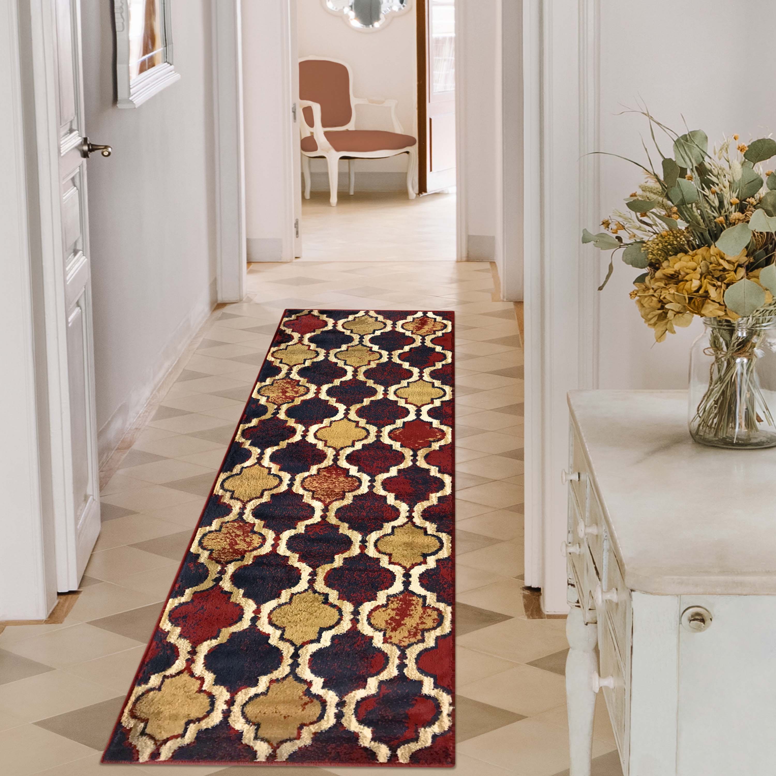 Viking Geometric Trellis Indoor Area Rugs or Runner Rug - Omnigoodsstore