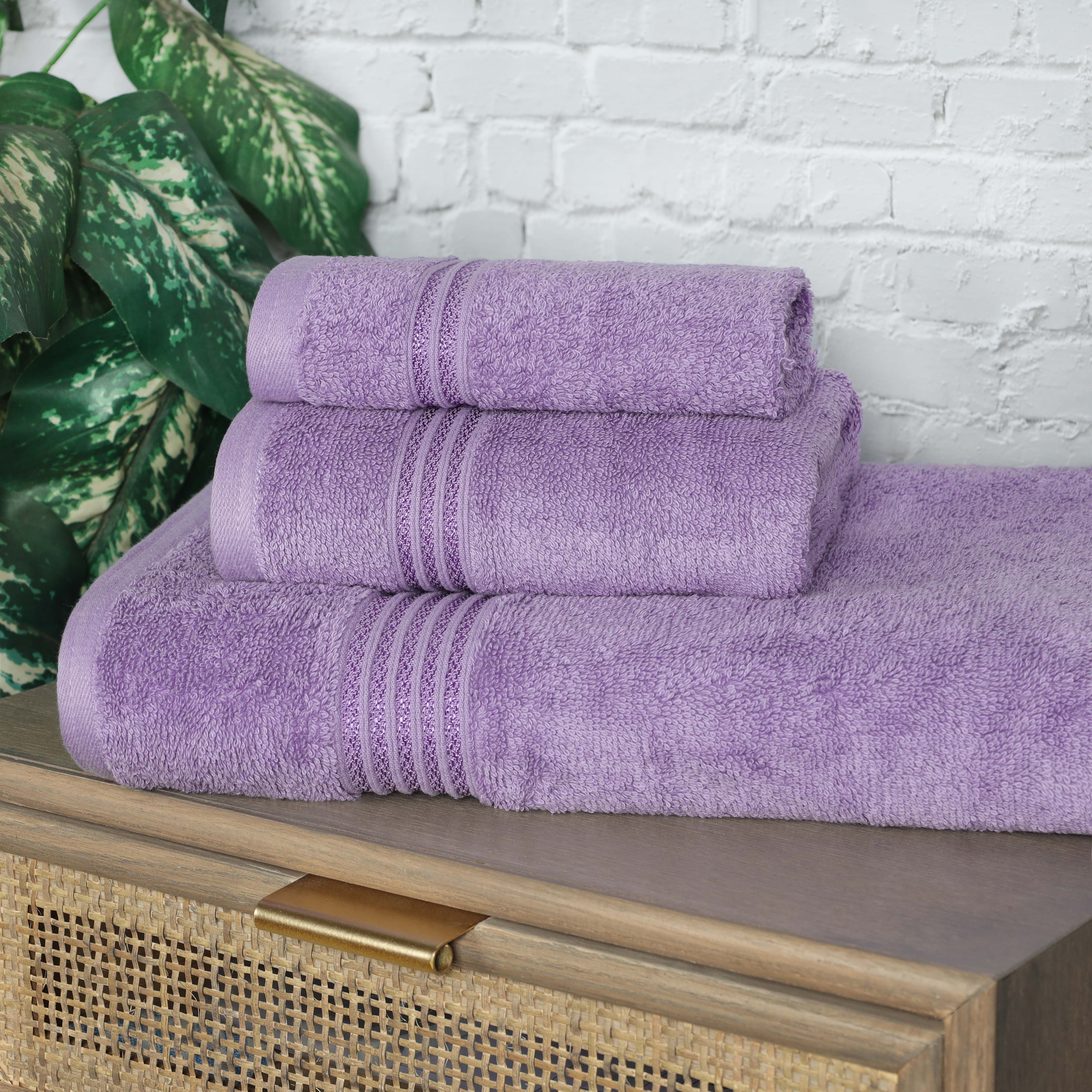 Egyptian Cotton Highly Absorbent Solid 3-Piece Ultra Soft Towel Set - Omnigoodsstore