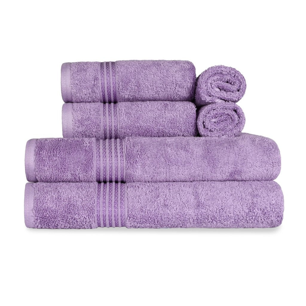 Egyptian Cotton Highly Absorbent Solid 6-Piece Ultra Soft Towel Set - Omnigoodsstore