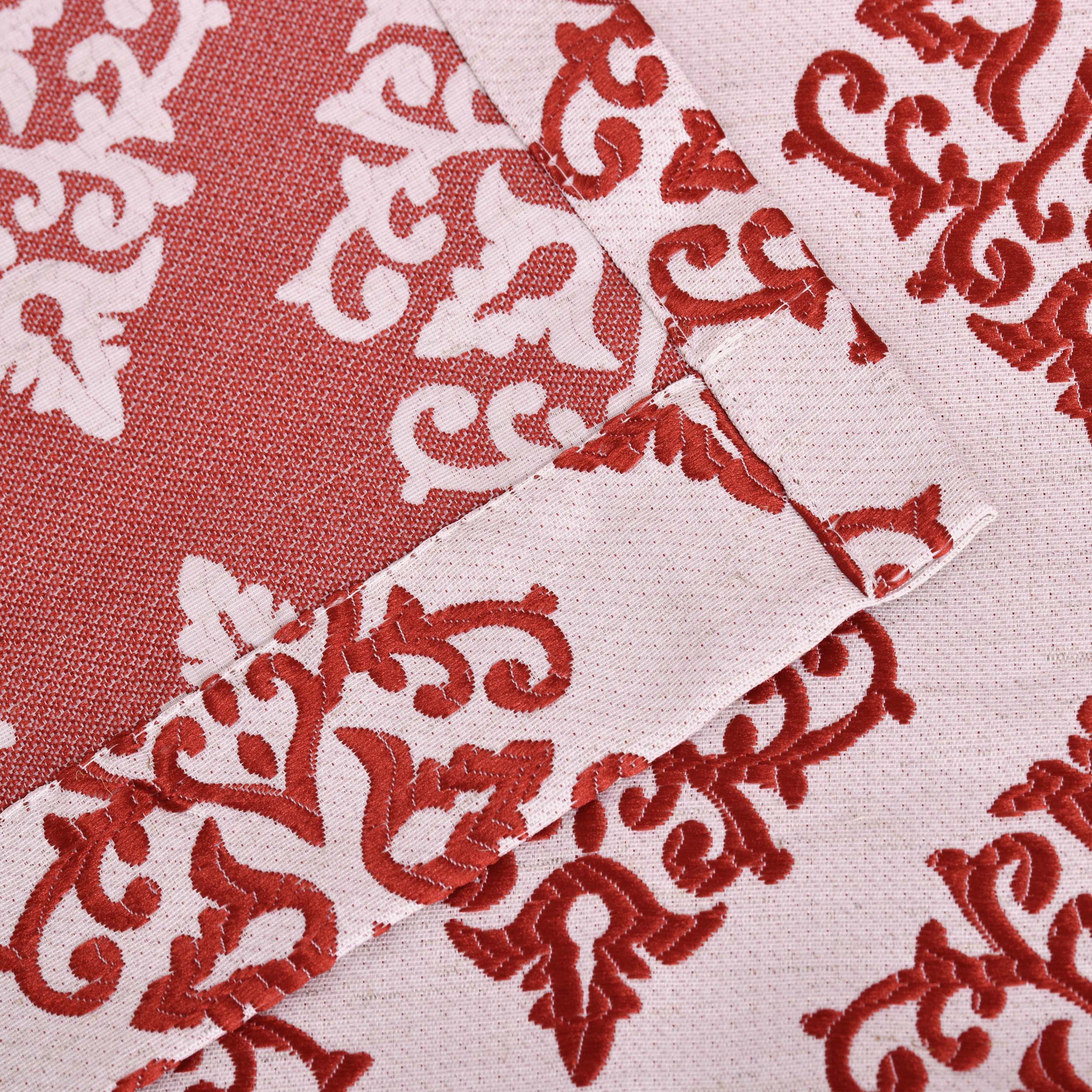 Venetian Damask Jacquard Curtain Panels, Set of 2 - Omnigoodsstore