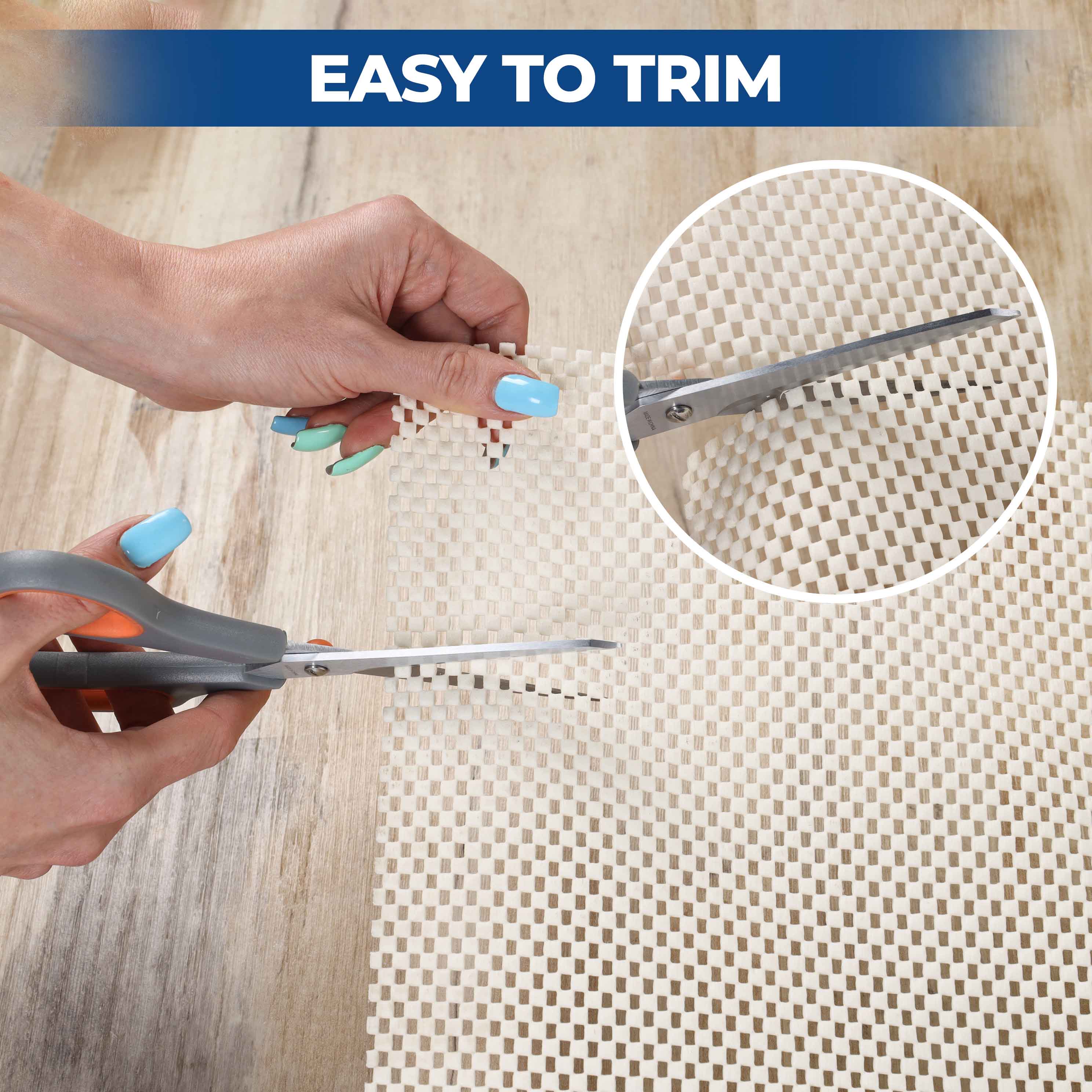 Rio Reversible Non-Slip Ultra-Grip Foam Mesh Indoor Area Rug Pad - Omnigoodsstore