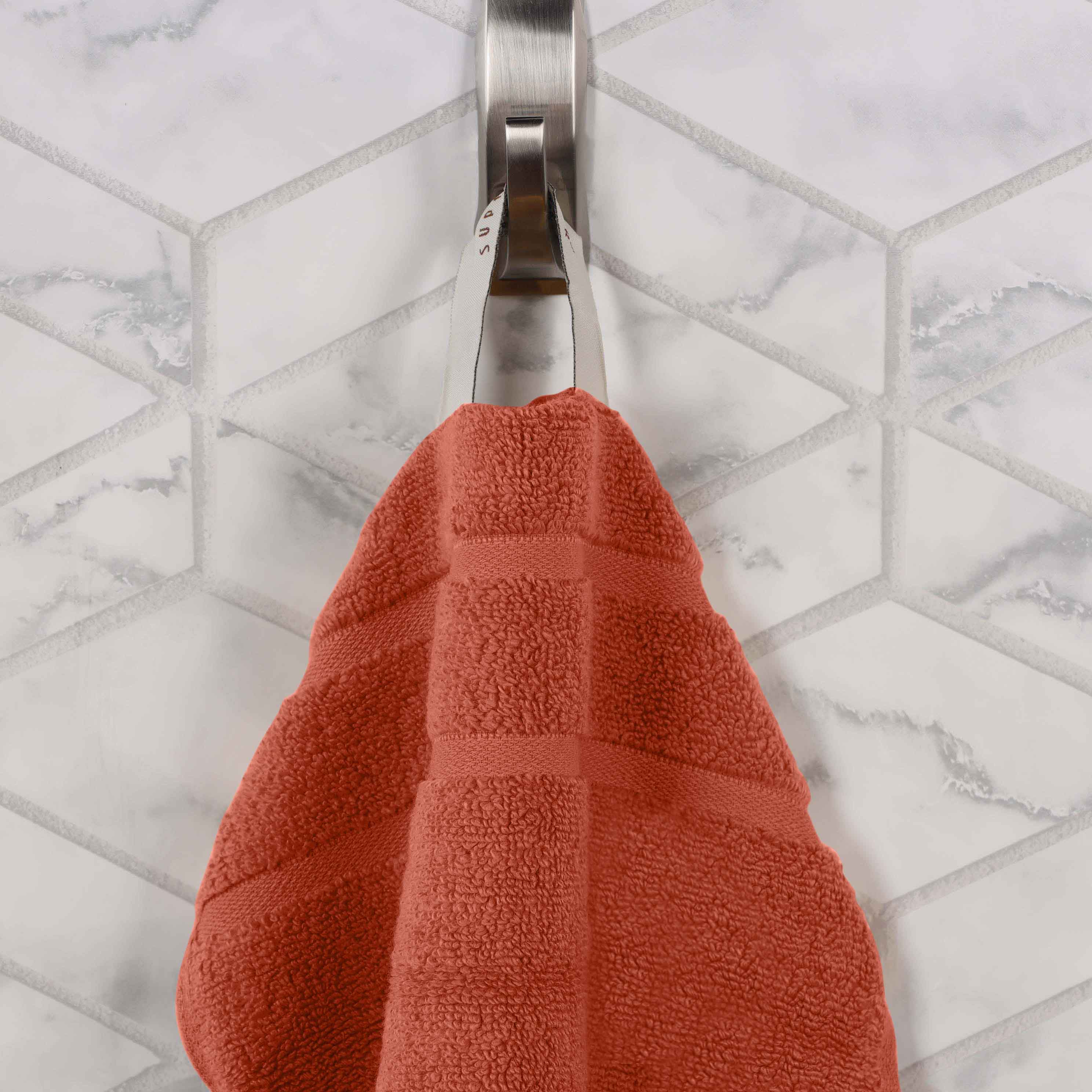 Zero Twist Cotton Waffle Honeycomb Soft Absorbent Hand Towel Set of 6 - Omnigoodsstore