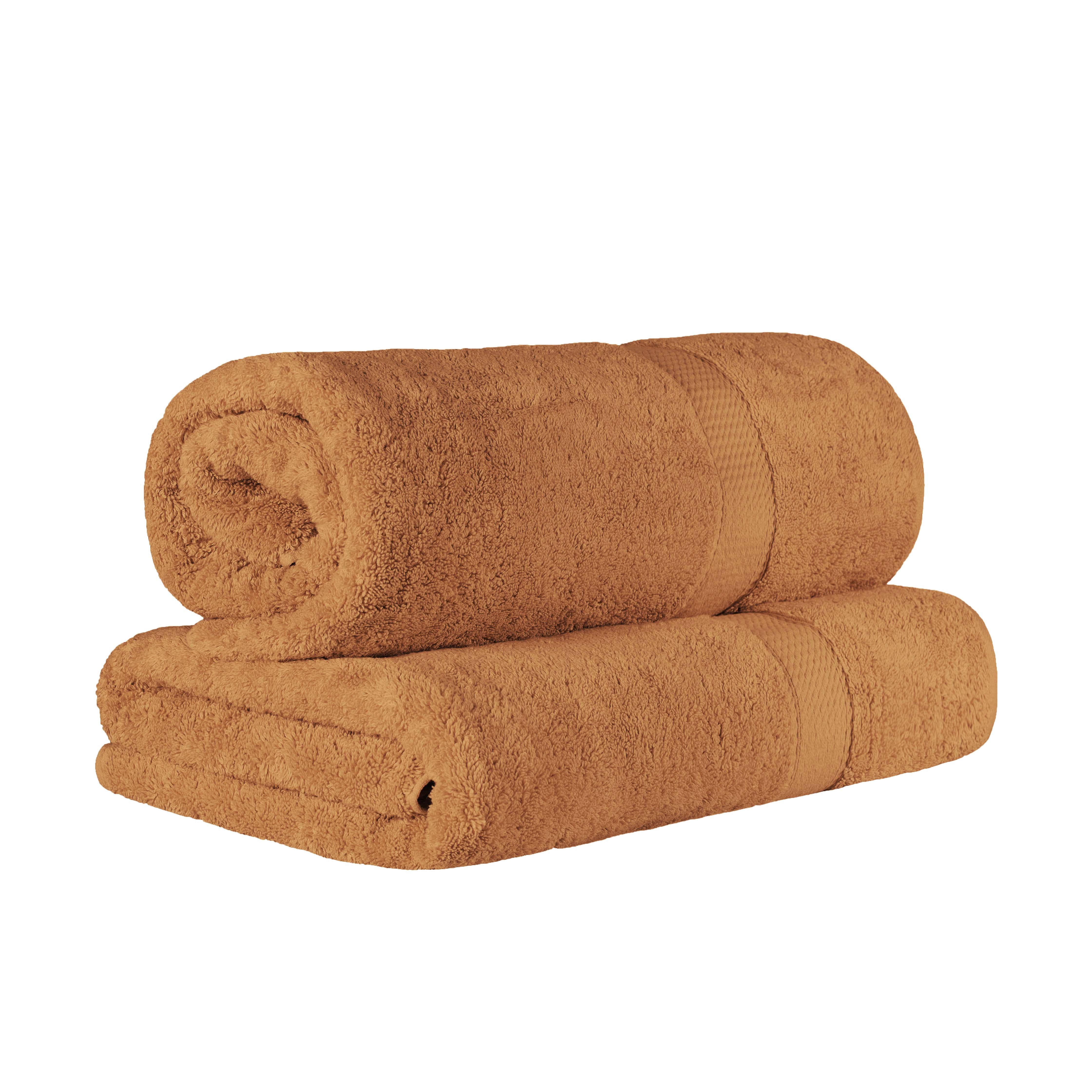 Egyptian Cotton Pile Plush Heavyweight Luxury Soft Bath Sheet Set of 2 - Omnigoodsstore