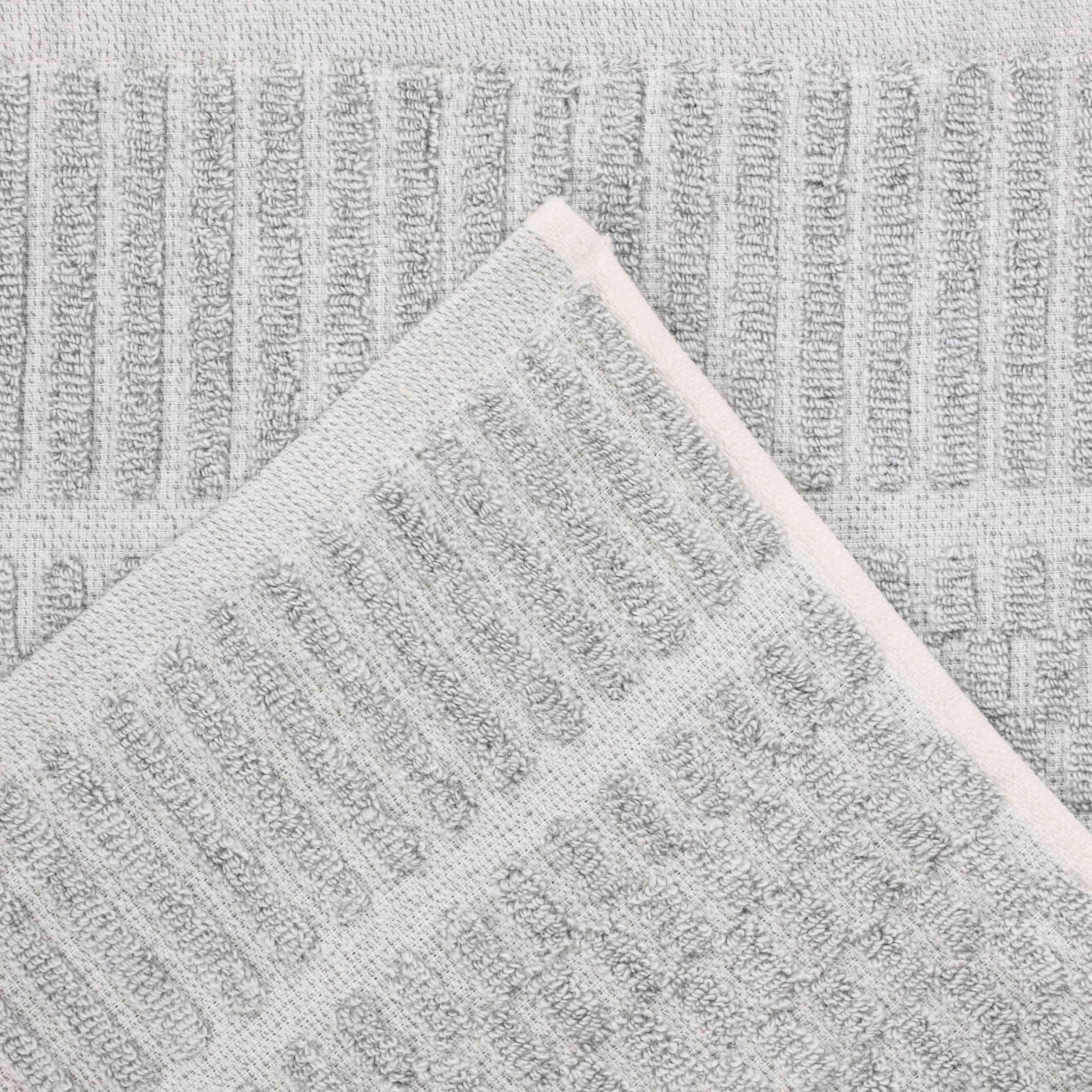 Juno Cotton Blend Medium Weight Checkered Border Face Towel Set of 12 - Omnigoodsstore