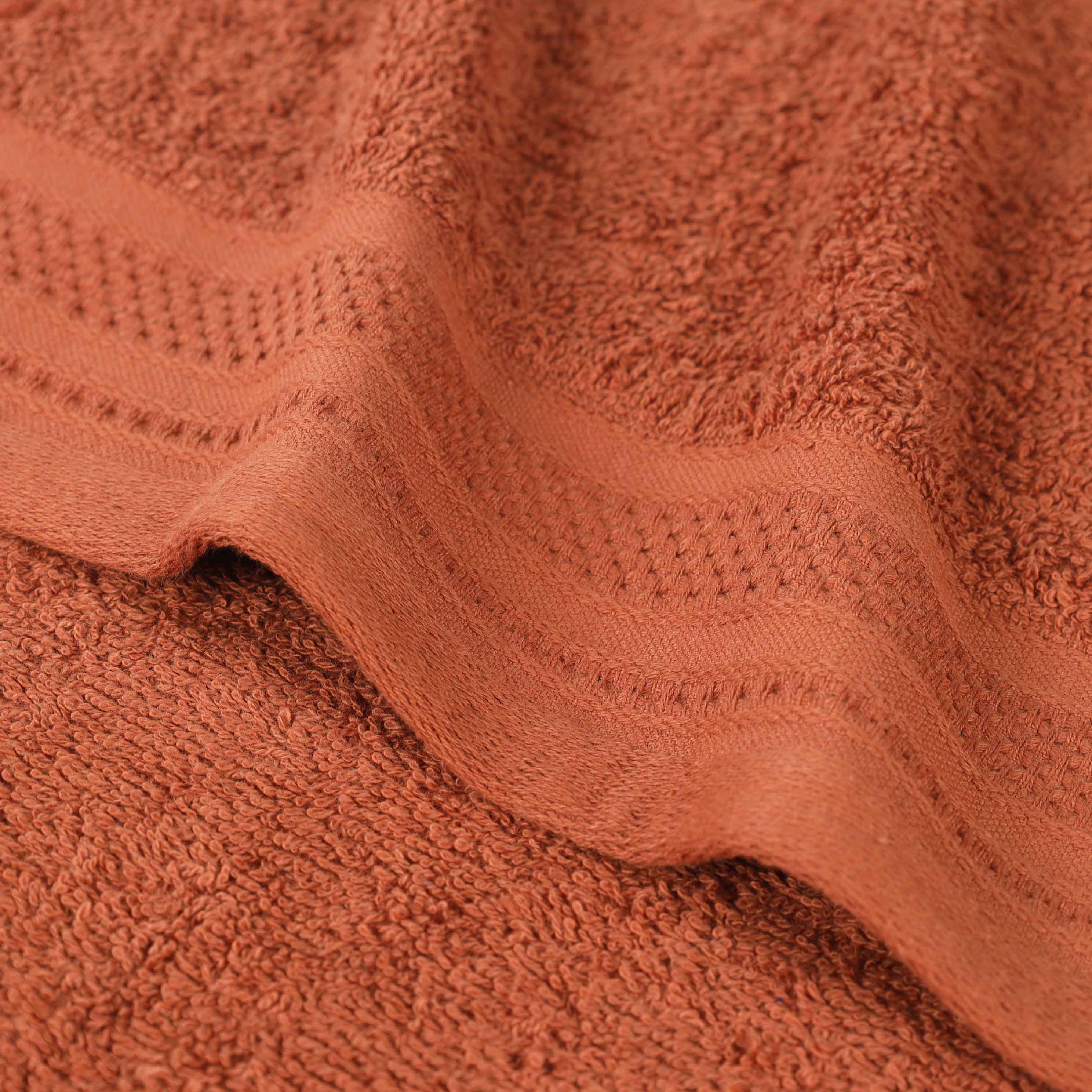 Honeycomb Textured Waffle Border Luxury Cotton Face Towels, Set of 12 - Omnigoodsstore