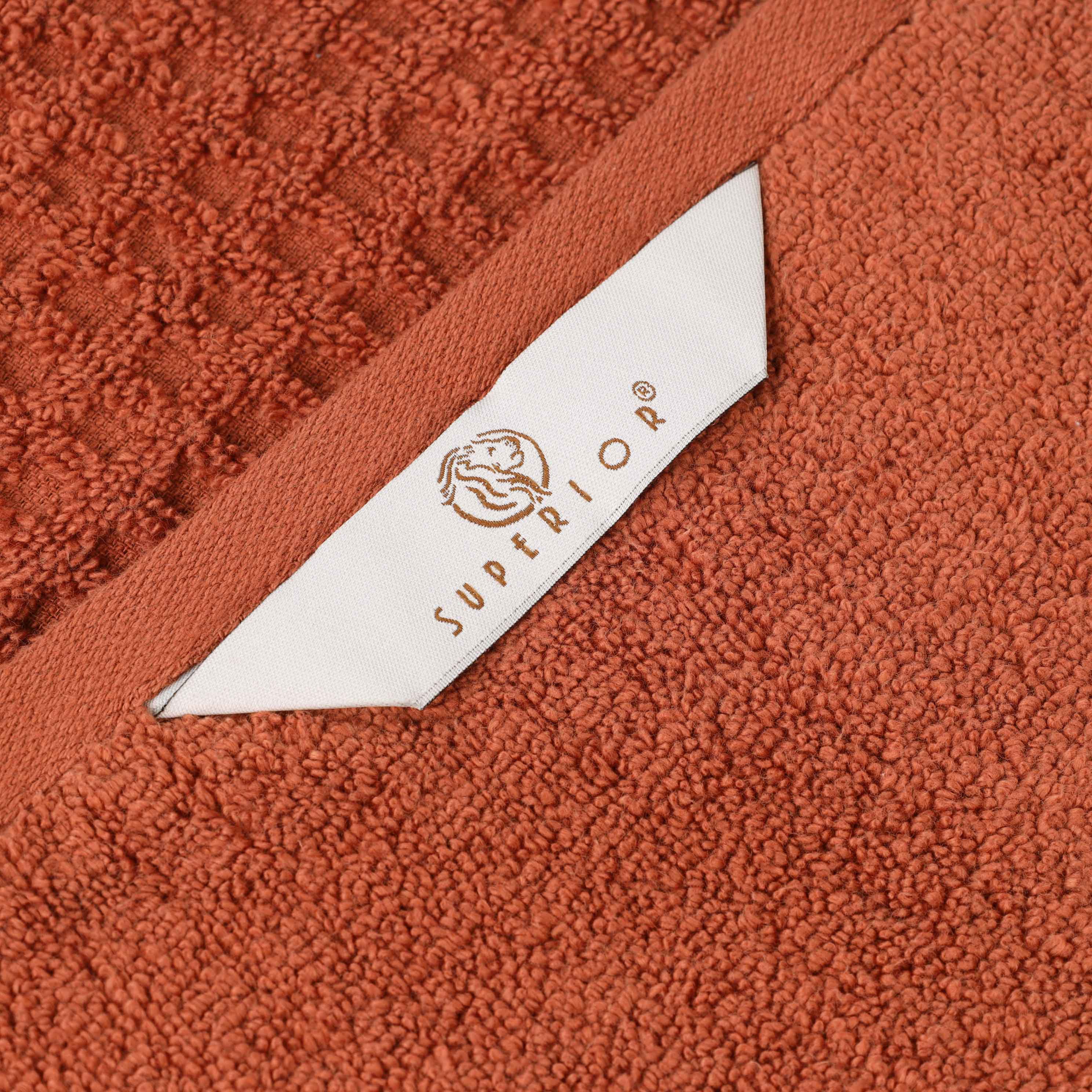 Zero Twist Cotton Waffle Honeycomb Soft Absorbent Hand Towel Set of 6 - Omnigoodsstore