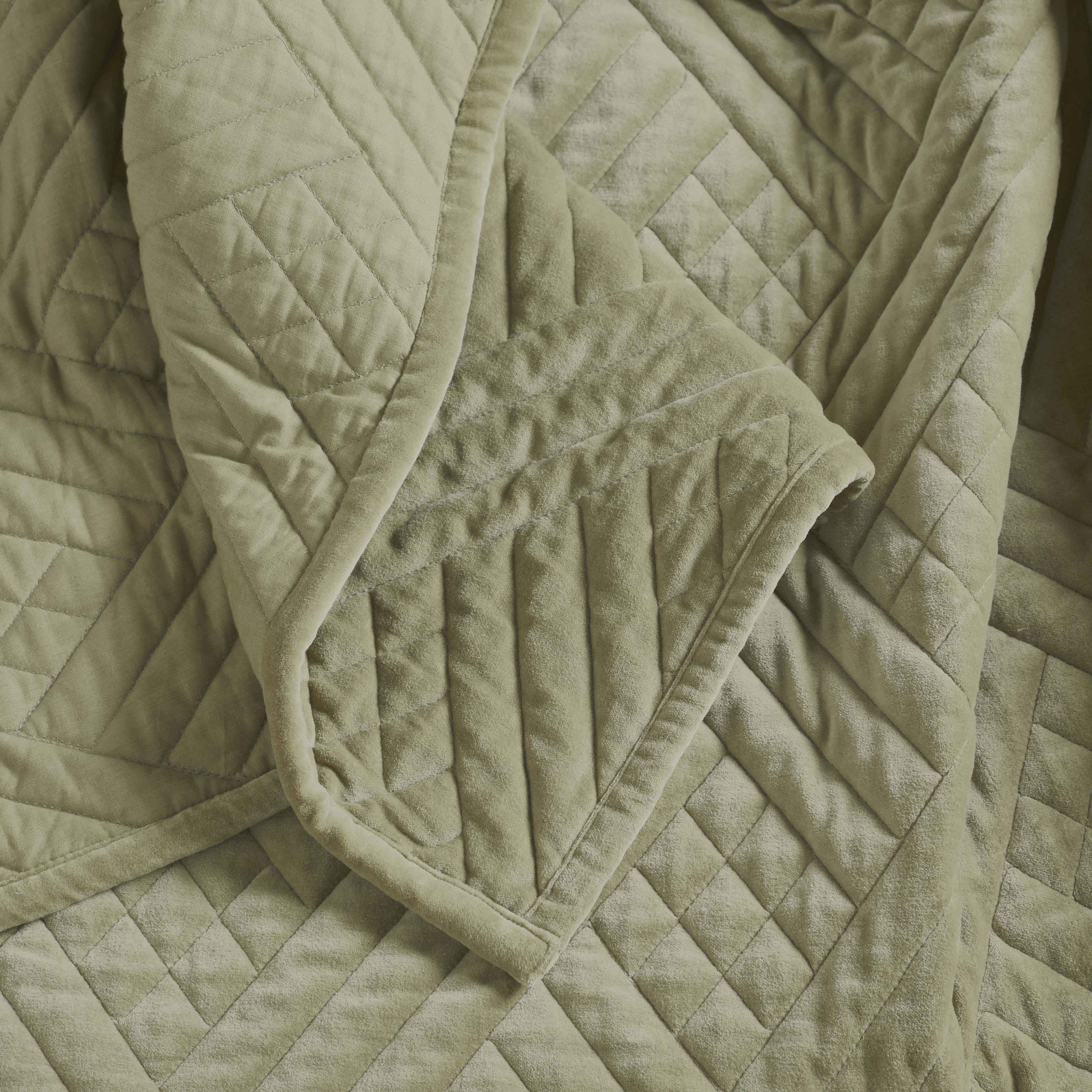 Karina Cotton Velvet Lightweight Quilt and Sham Set - Omnigoodsstore