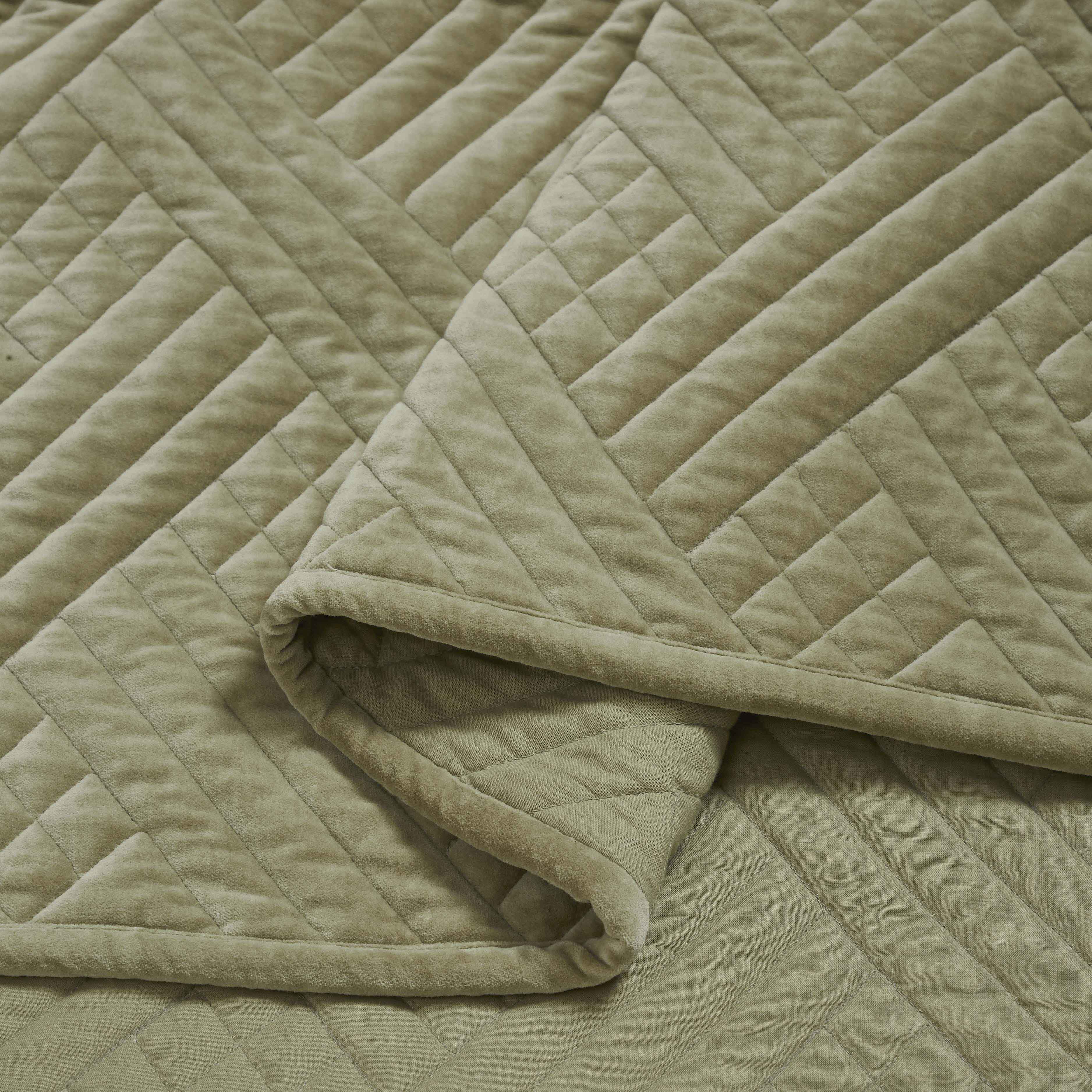 Karina Cotton Velvet Lightweight Quilt and Sham Set - Omnigoodsstore