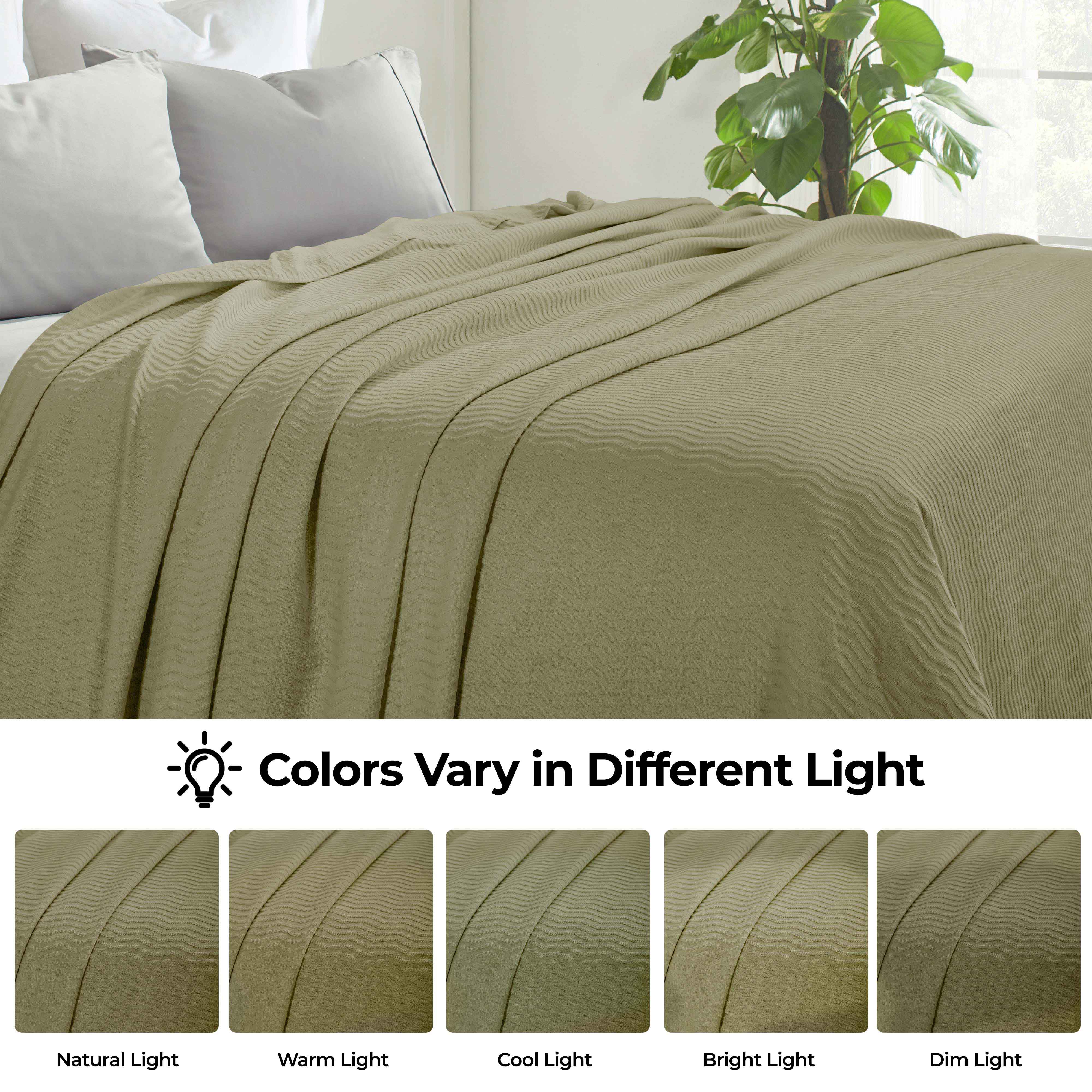 Jena Cotton Textured Chevron Lightweight Woven Blanket - Omnigoodsstore