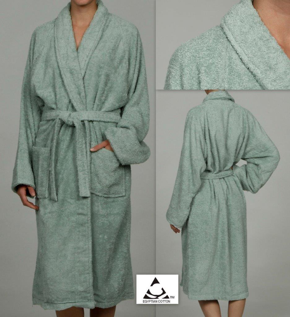 Cotton Ultra Soft Terry Adult Unisex Lightweight Luxury Bathrobe - Omnigoodsstore