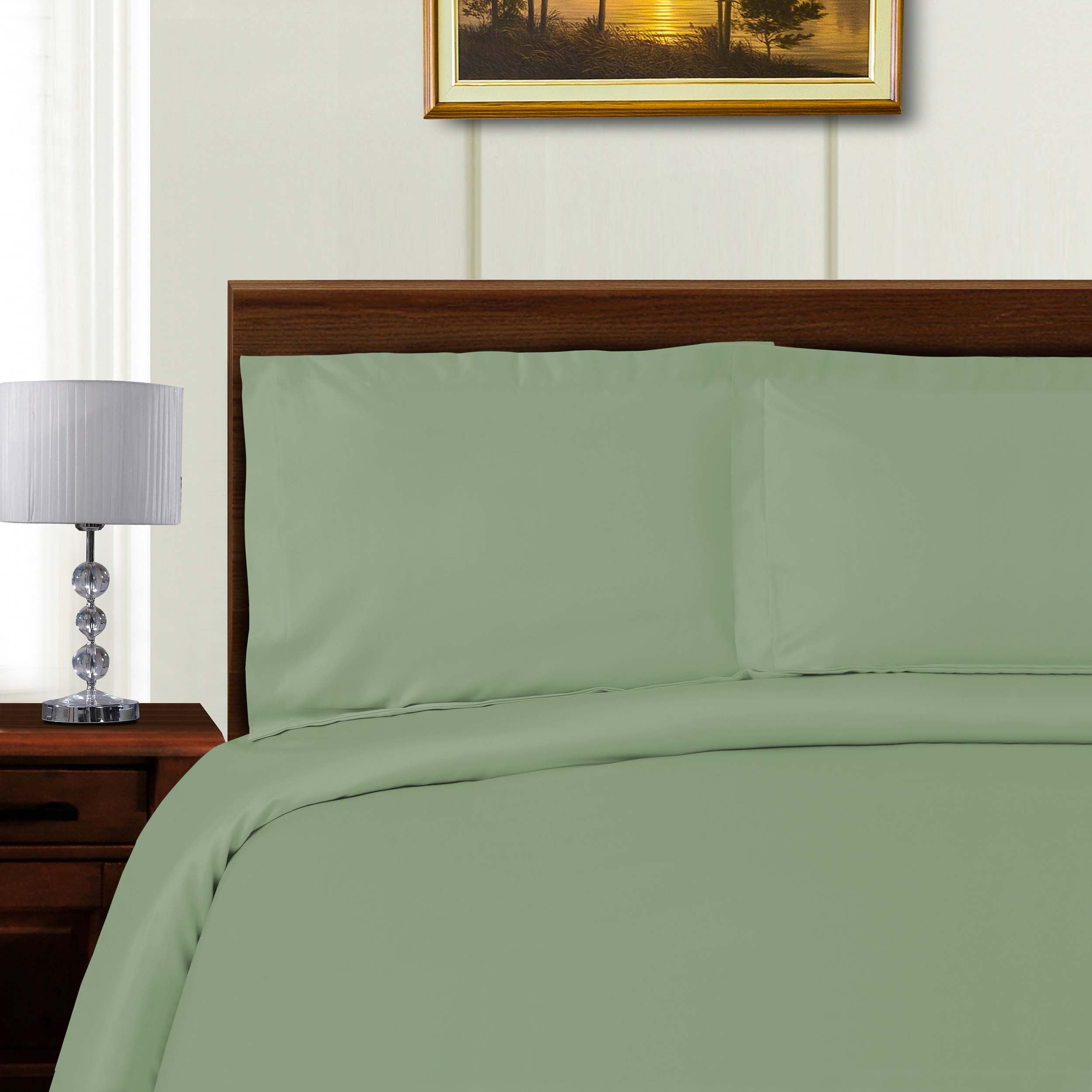 1000 Thread Count Wrinkle Resistant Solid Duvet Cover Set - Omnigoodsstore