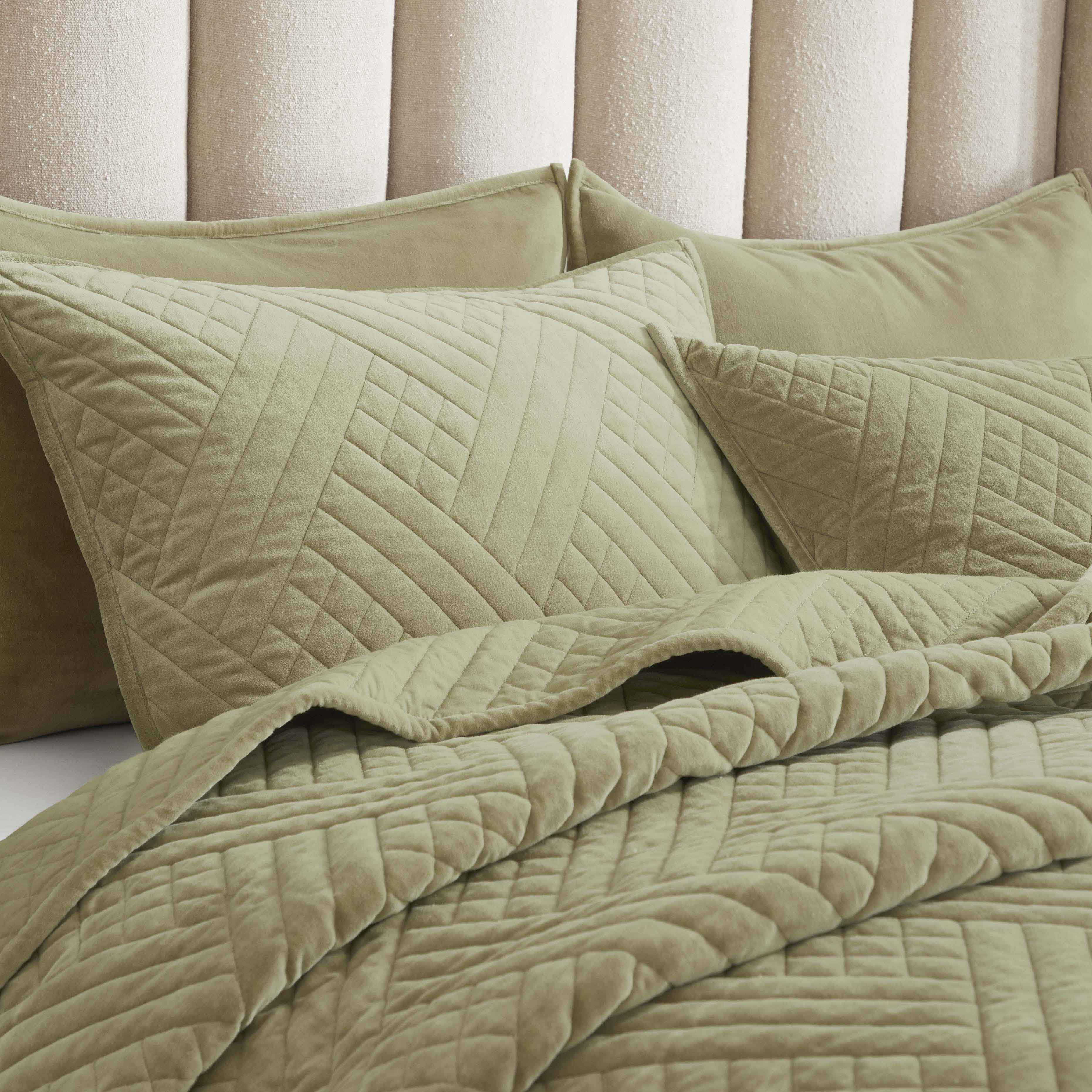 Karina Cotton Velvet Lightweight Quilt and Sham Set - Omnigoodsstore