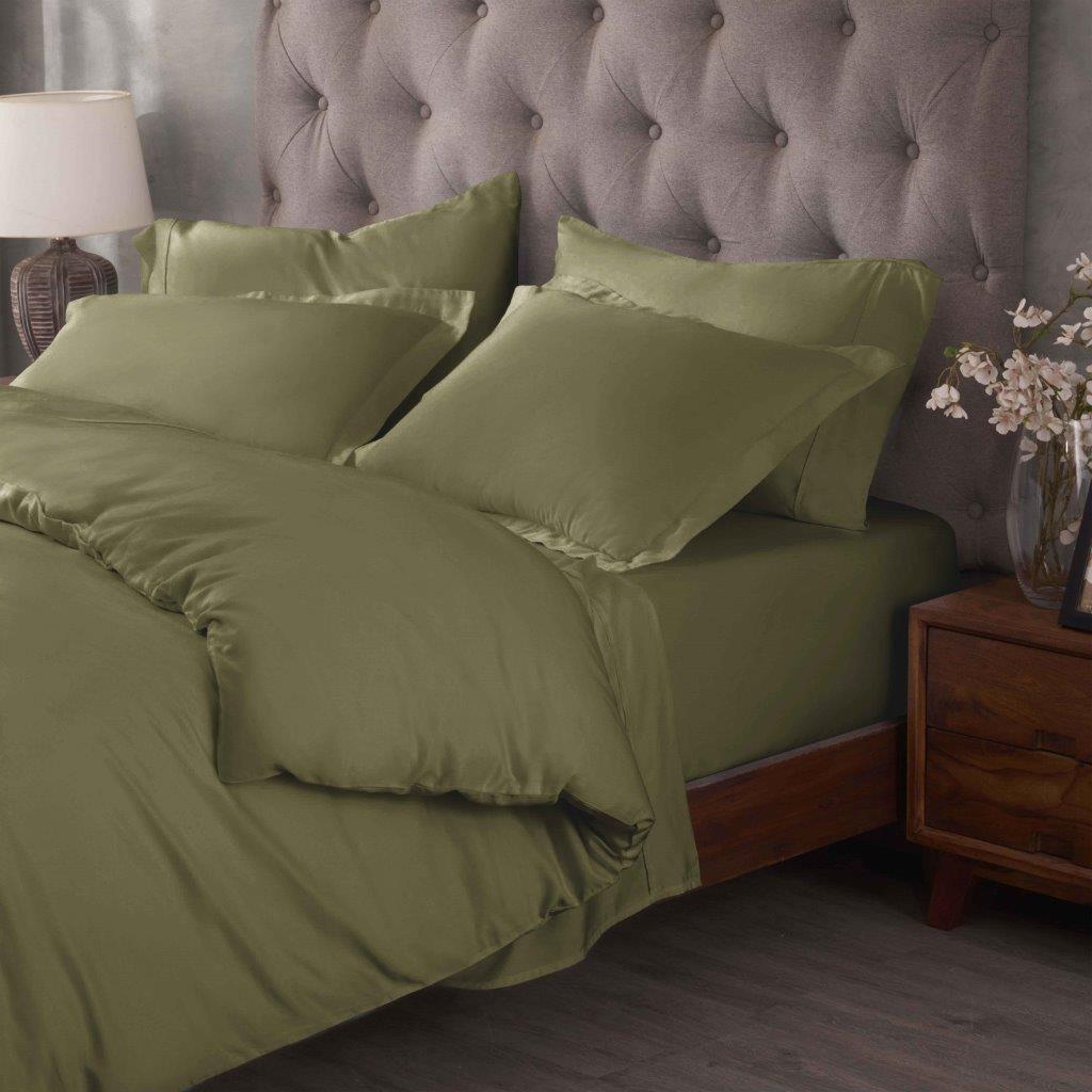 Egyptian Cotton 400 Thread Count Solid Duvet Cover Set - Omnigoodsstore