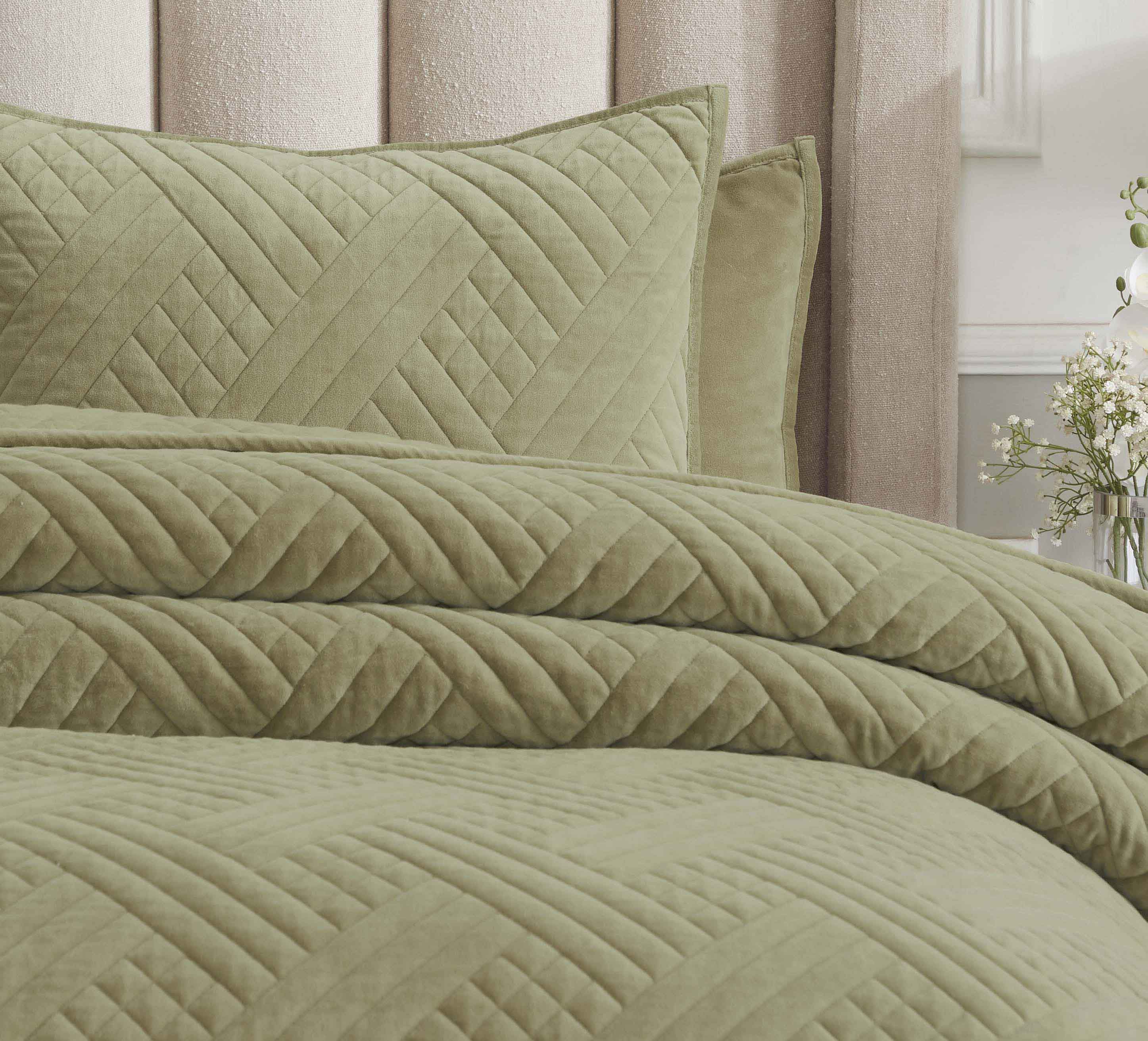 Karina Cotton Velvet Lightweight Quilt and Sham Set - Omnigoodsstore