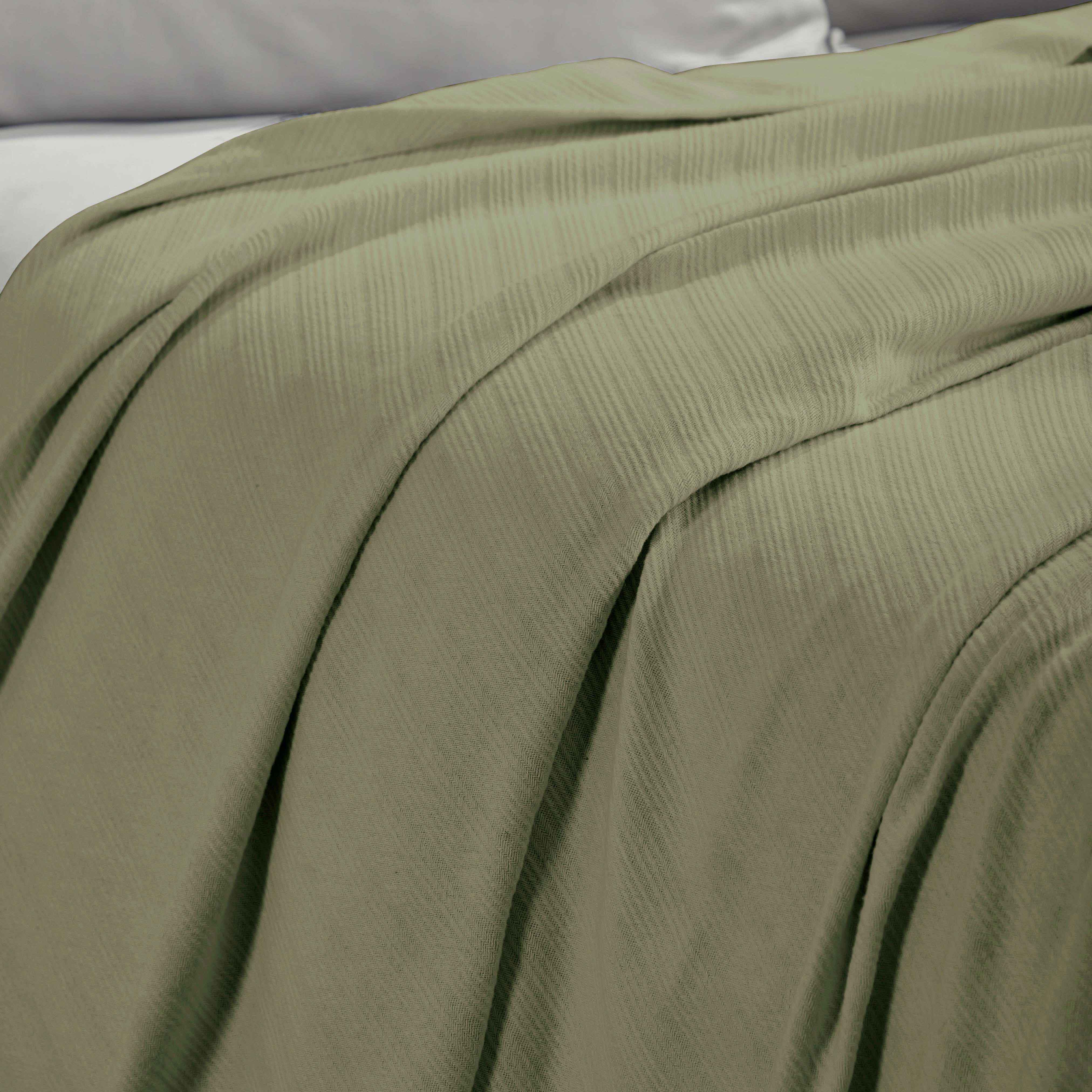 Milan Cotton Textured Striped Lightweight Woven Blanket - Omnigoodsstore