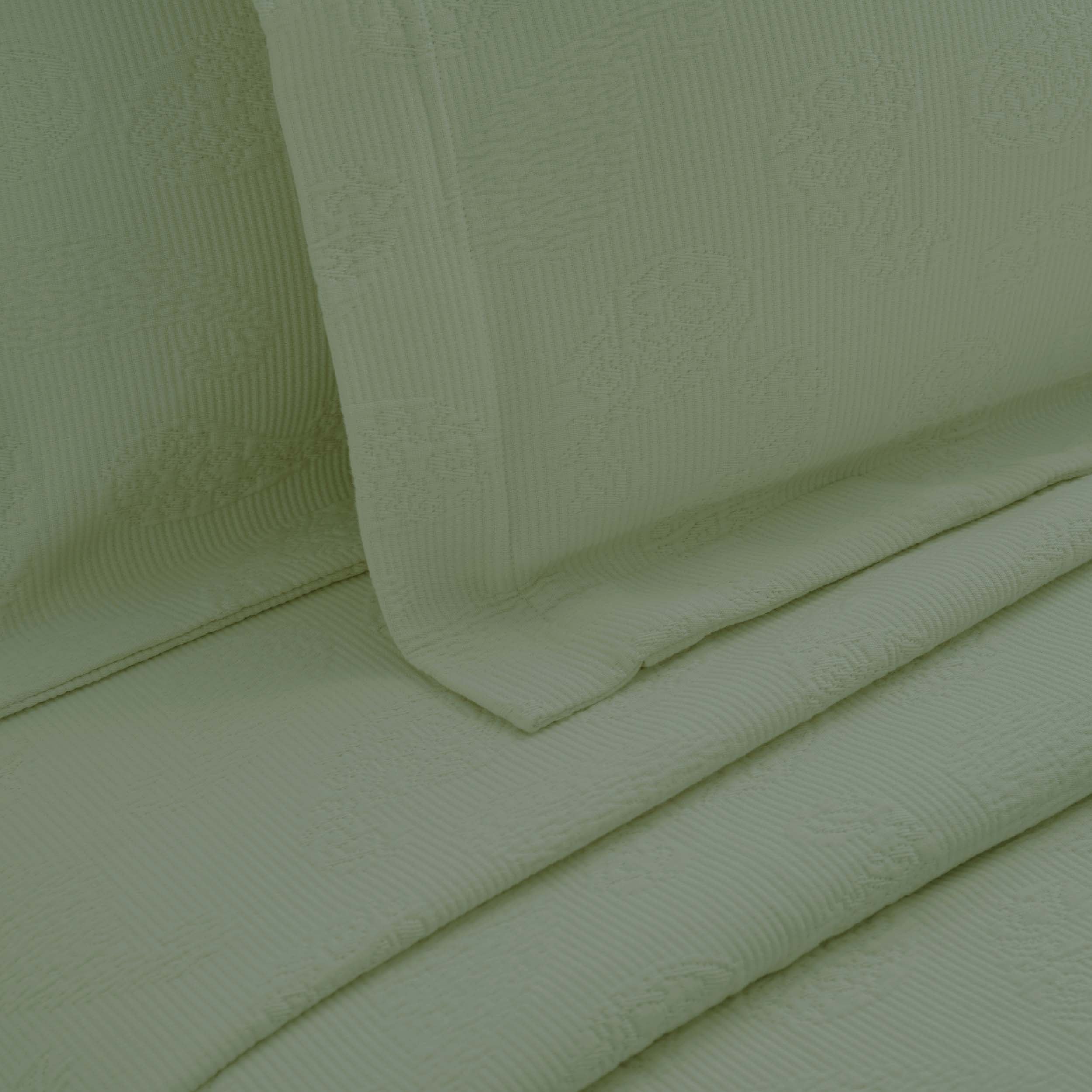 Jacquard Matelassé Paisley Floral Cotton Bedspread Set - Omnigoodsstore