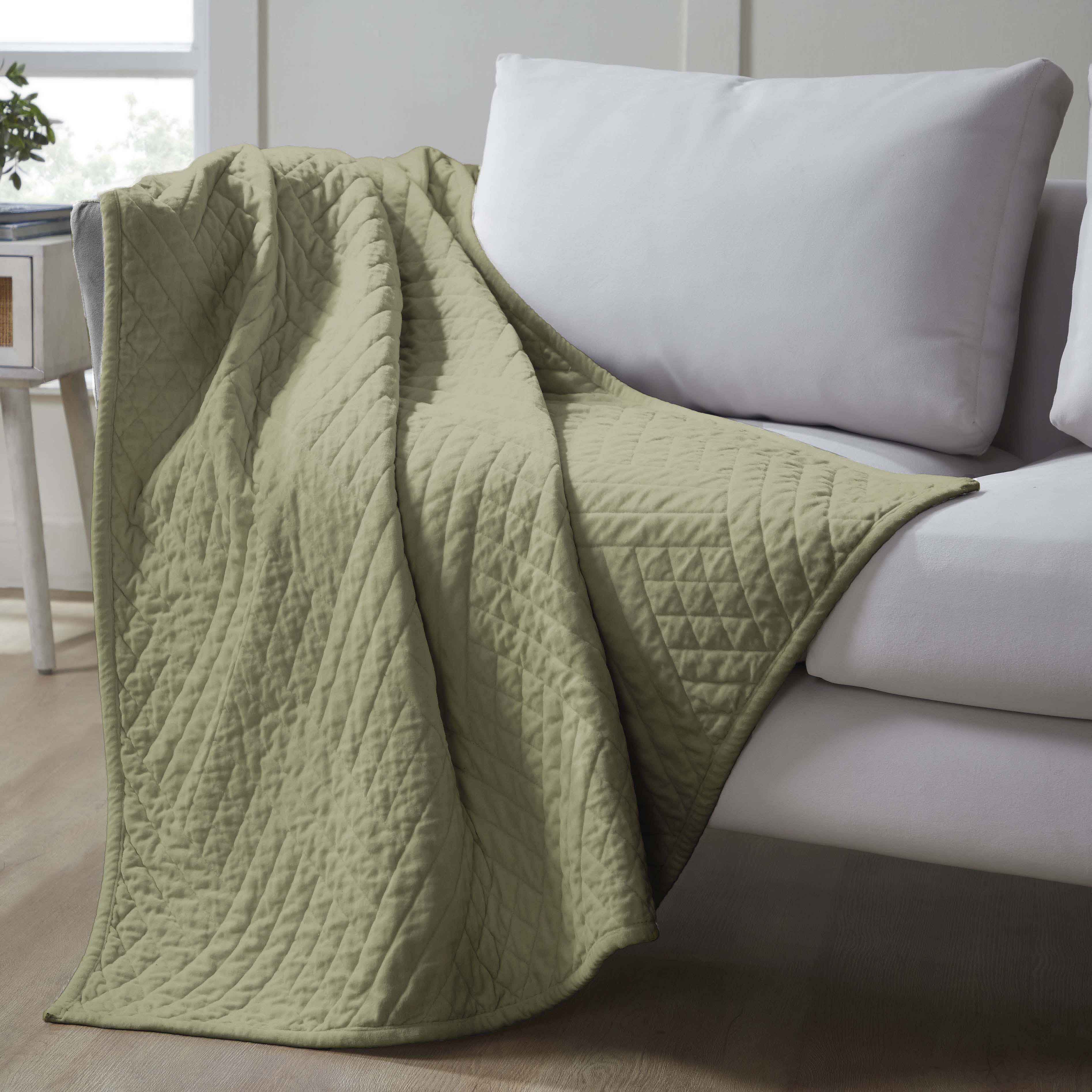 Karina Cotton Velvet Lightweight Quilt and Sham Set - Omnigoodsstore