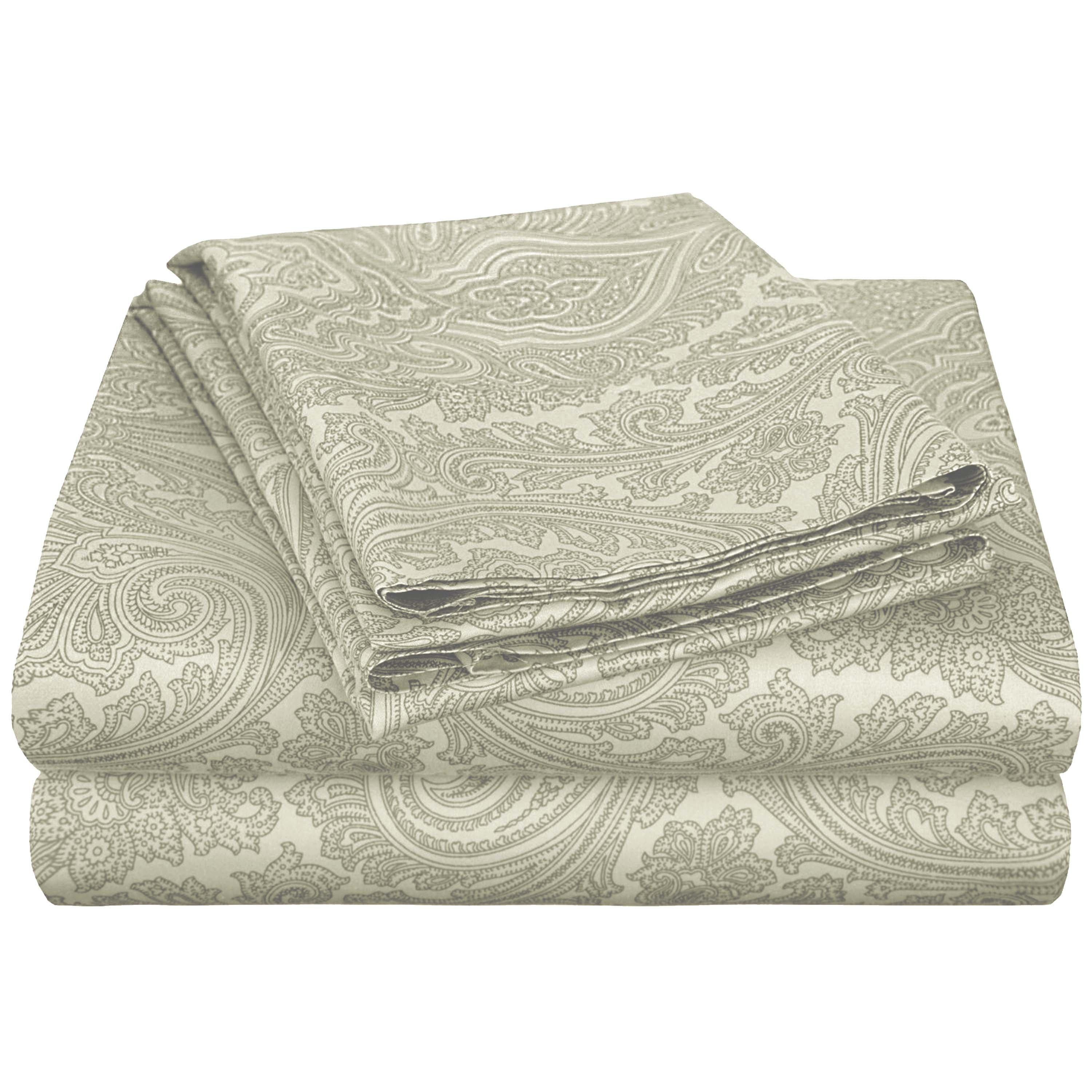 Italian Paisley 600 Thread Count Cotton Blend Deep Pocket Sheet Set - Omnigoodsstore