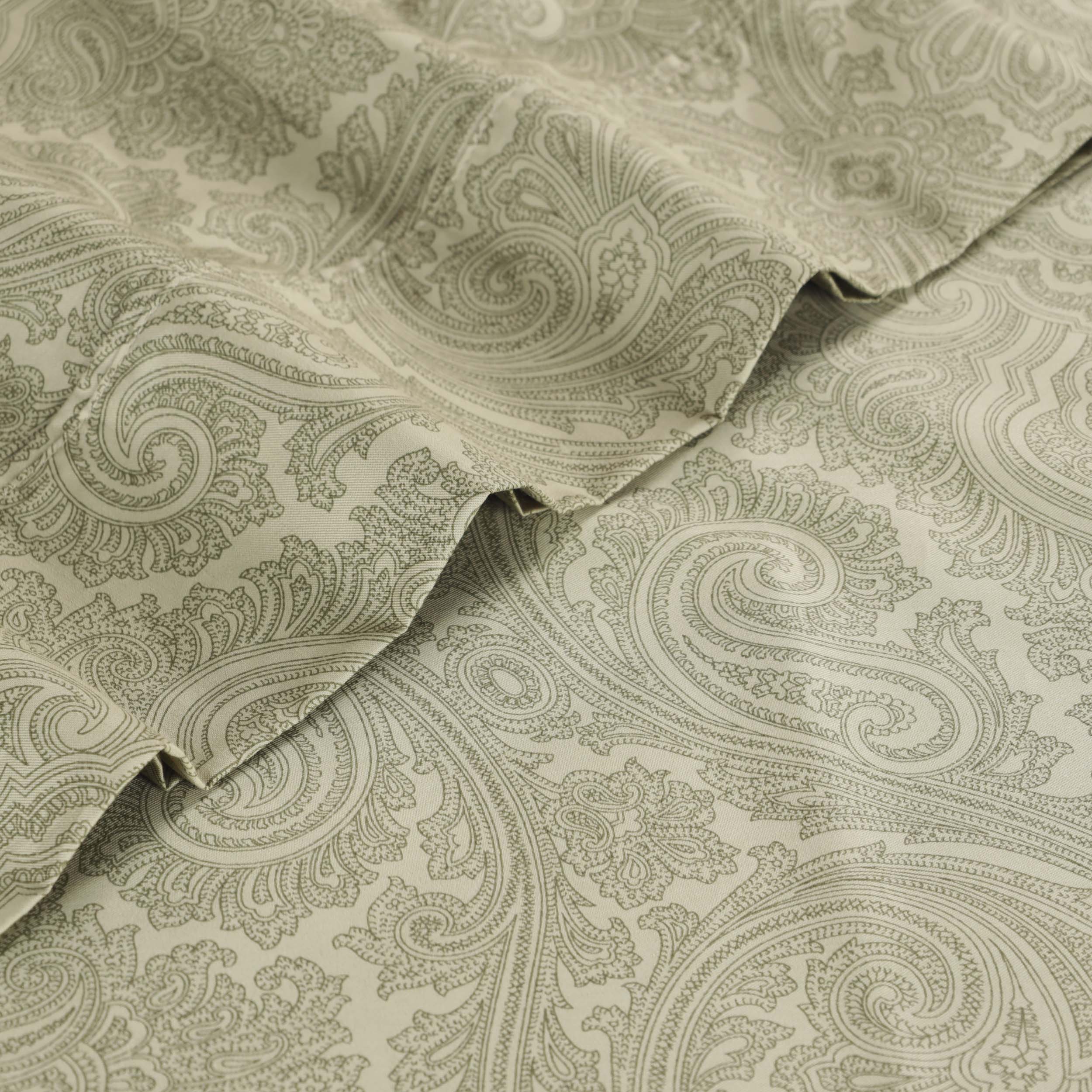 Italian Paisley 600 Thread Count Cotton Blend Deep Pocket Sheet Set - Omnigoodsstore