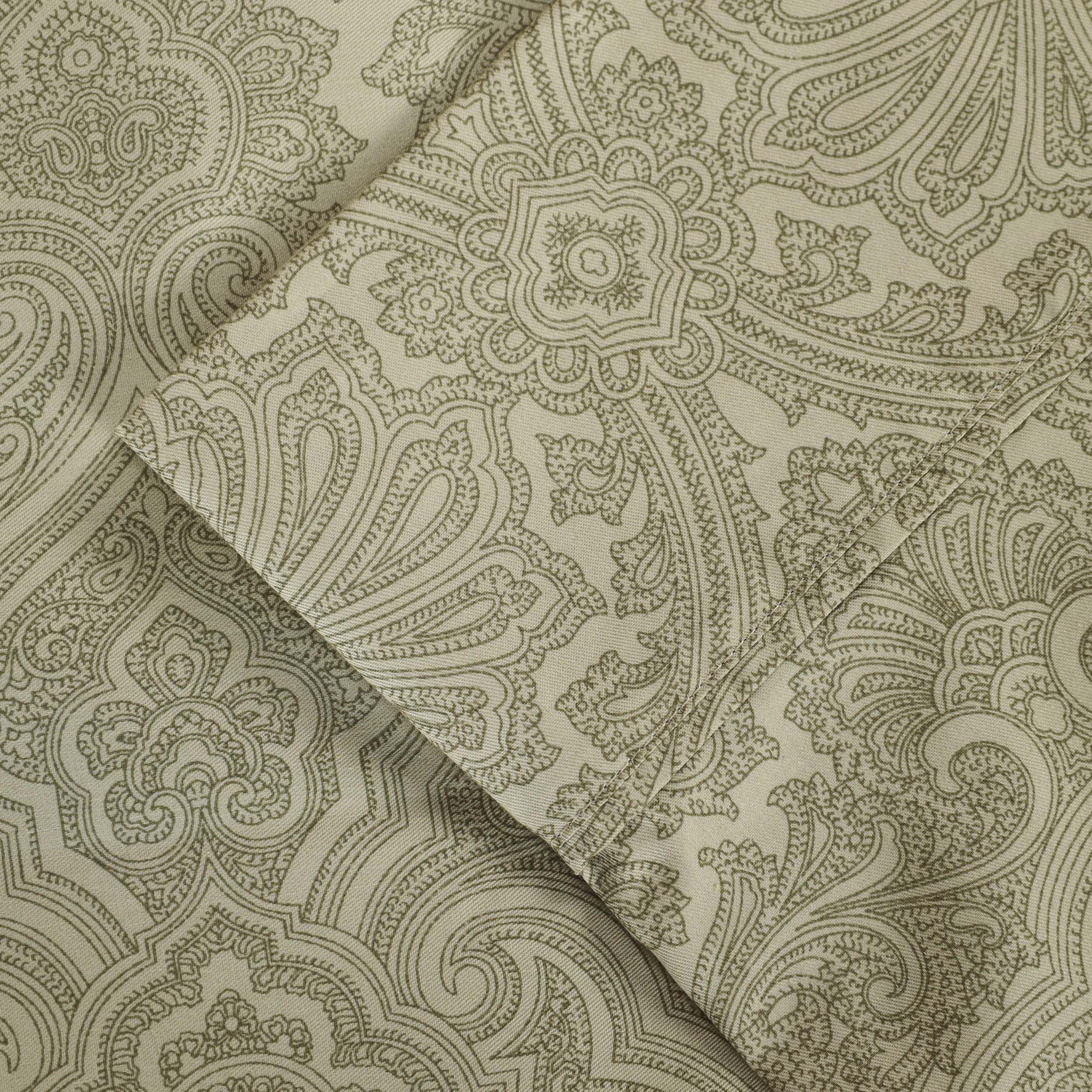 Italian Paisley 600 Thread Count Cotton Blend Deep Pocket Sheet Set - Omnigoodsstore