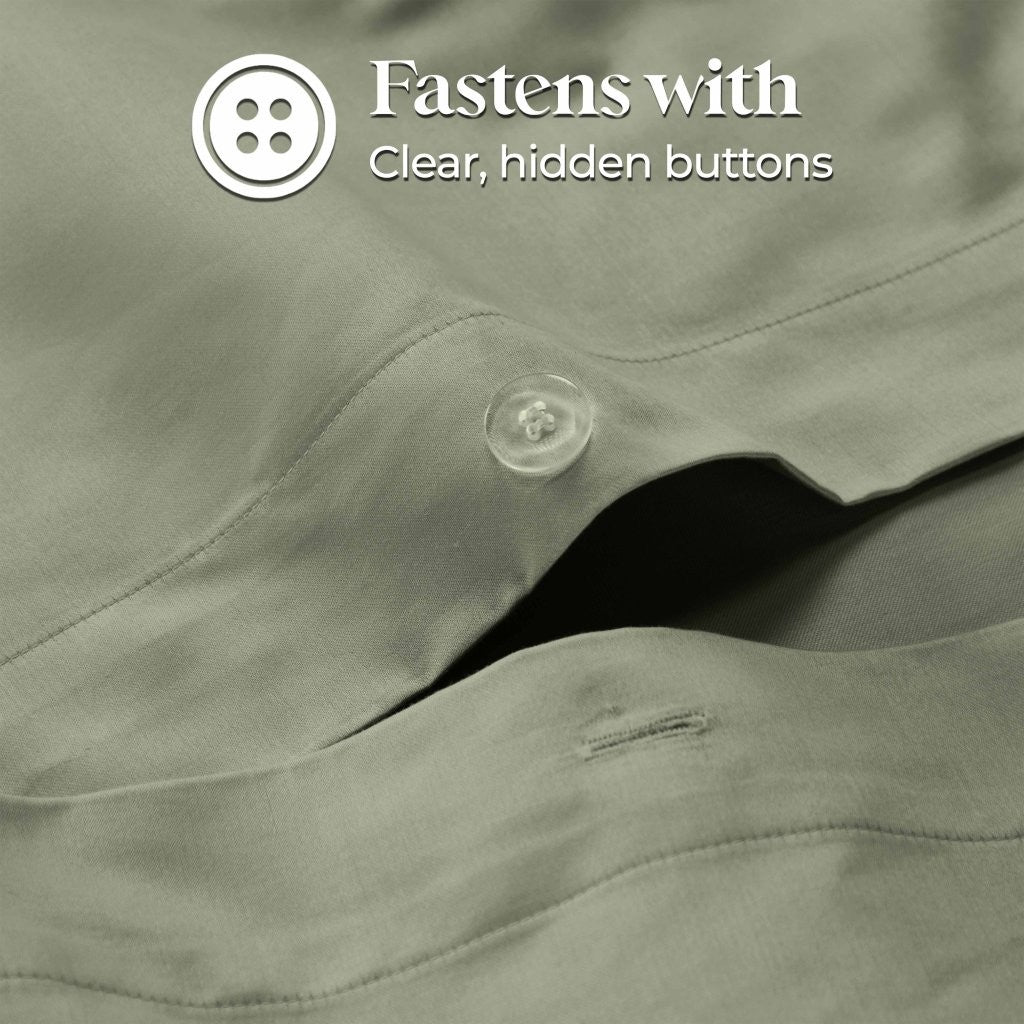 1200 Thread Count Egyptian Solid Cotton Duvet Cover Set - Omnigoodsstore