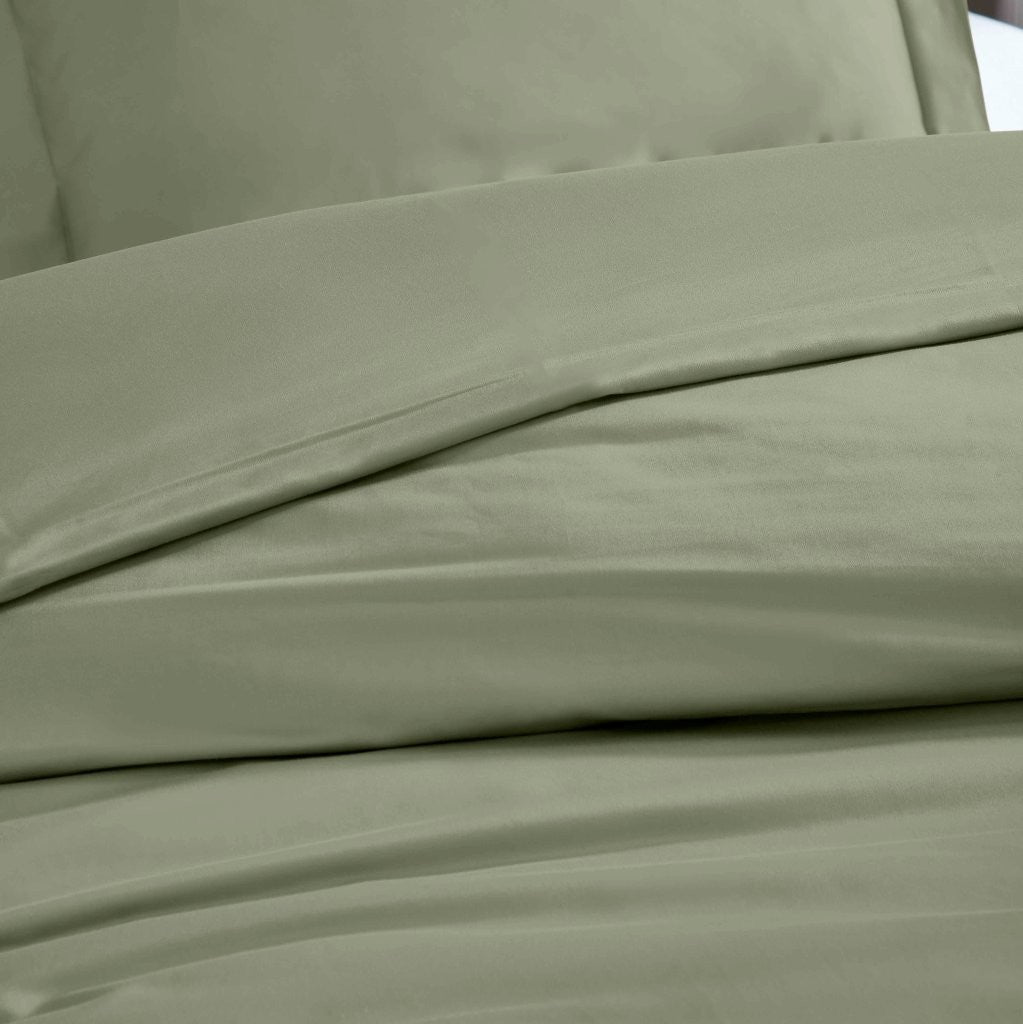 1200 Thread Count Egyptian Solid Cotton Duvet Cover Set - Omnigoodsstore