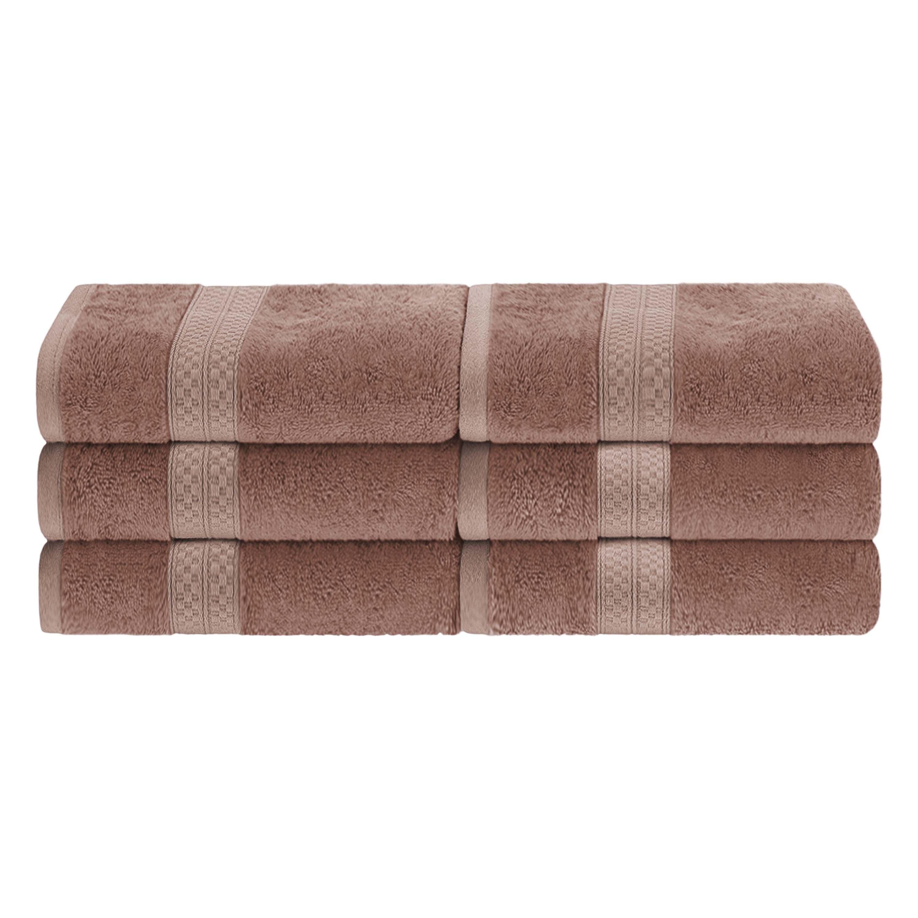 Rayon from Bamboo Blend Solid 6 Piece Hand Towel Set - Omnigoodsstore