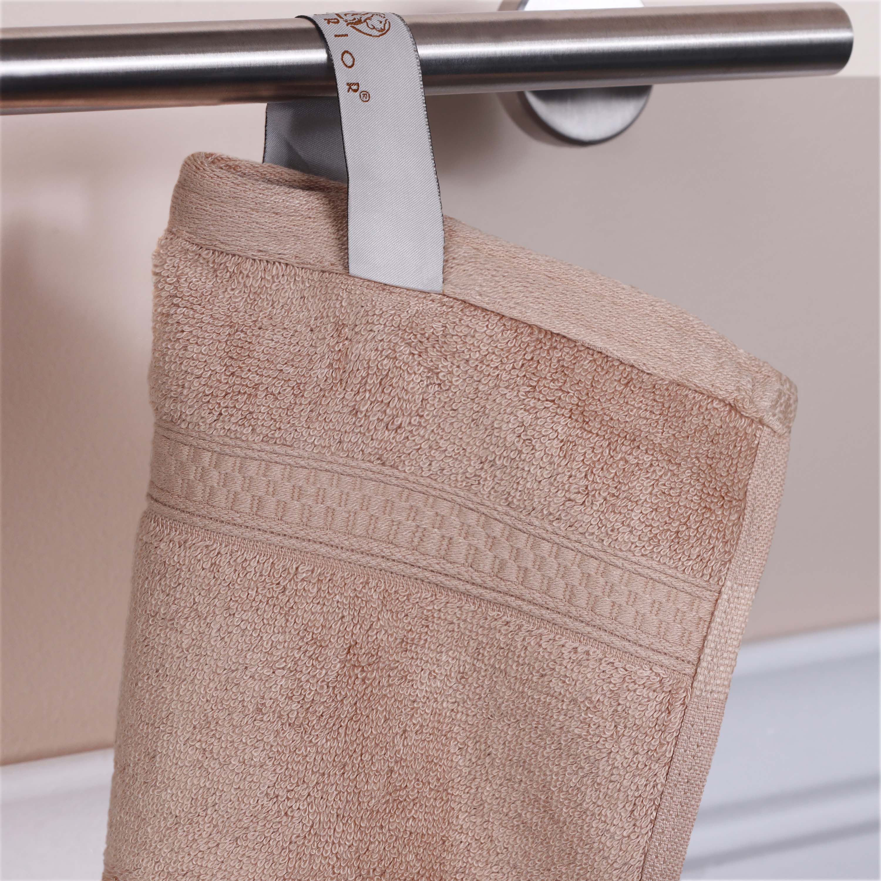 Rayon from Bamboo Blend Solid 6 Piece Hand Towel Set - Omnigoodsstore