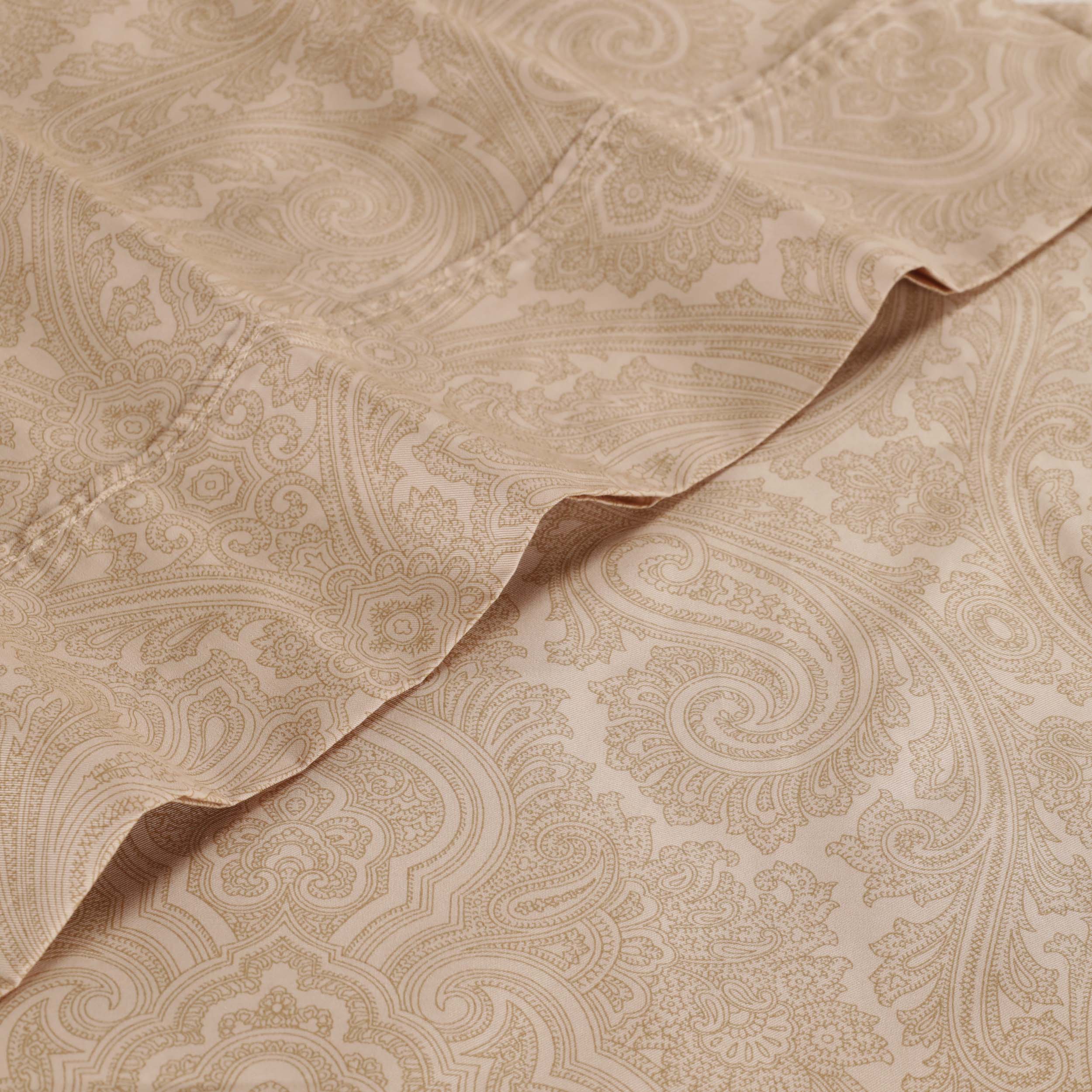 Italian Paisley 600 Thread Count Cotton Blend Deep Pocket Sheet Set - Omnigoodsstore