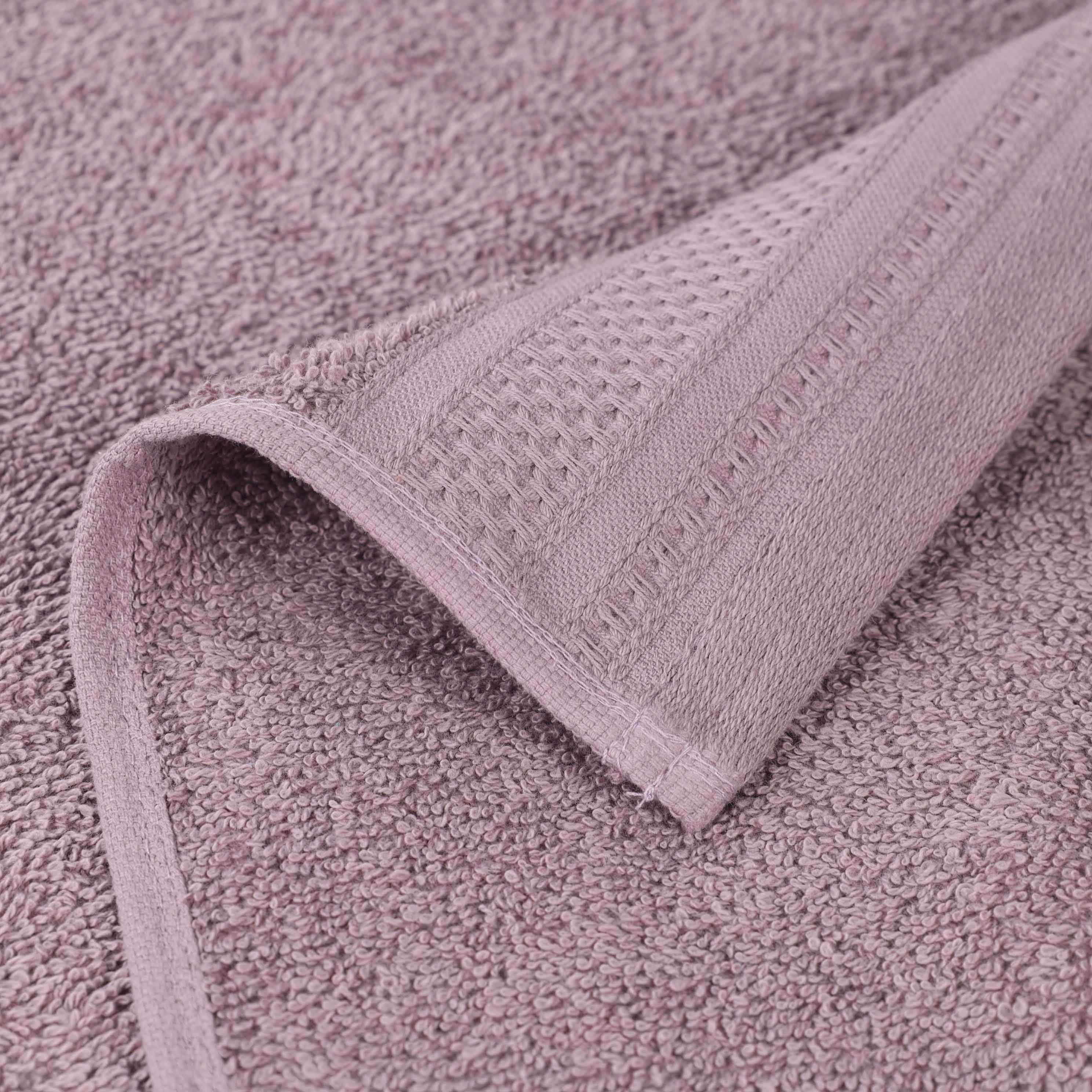 Honeycomb Textured Waffle Border Luxury Cotton Hand Towels, Set of 6 - Omnigoodsstore