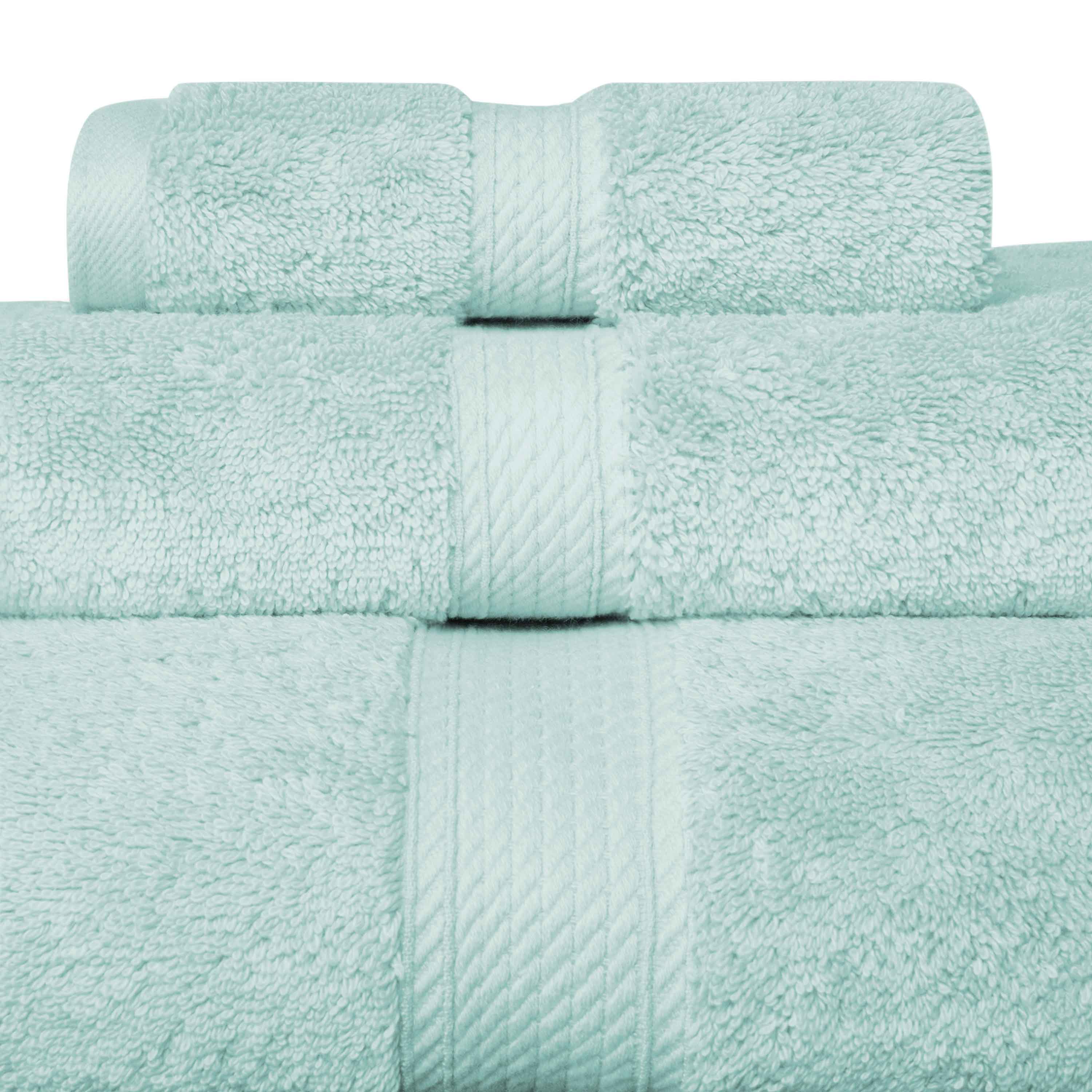 Egyptian Cotton Pile Plush Heavyweight Luxury Soft 8-Piece Towel Set - Omnigoodsstore