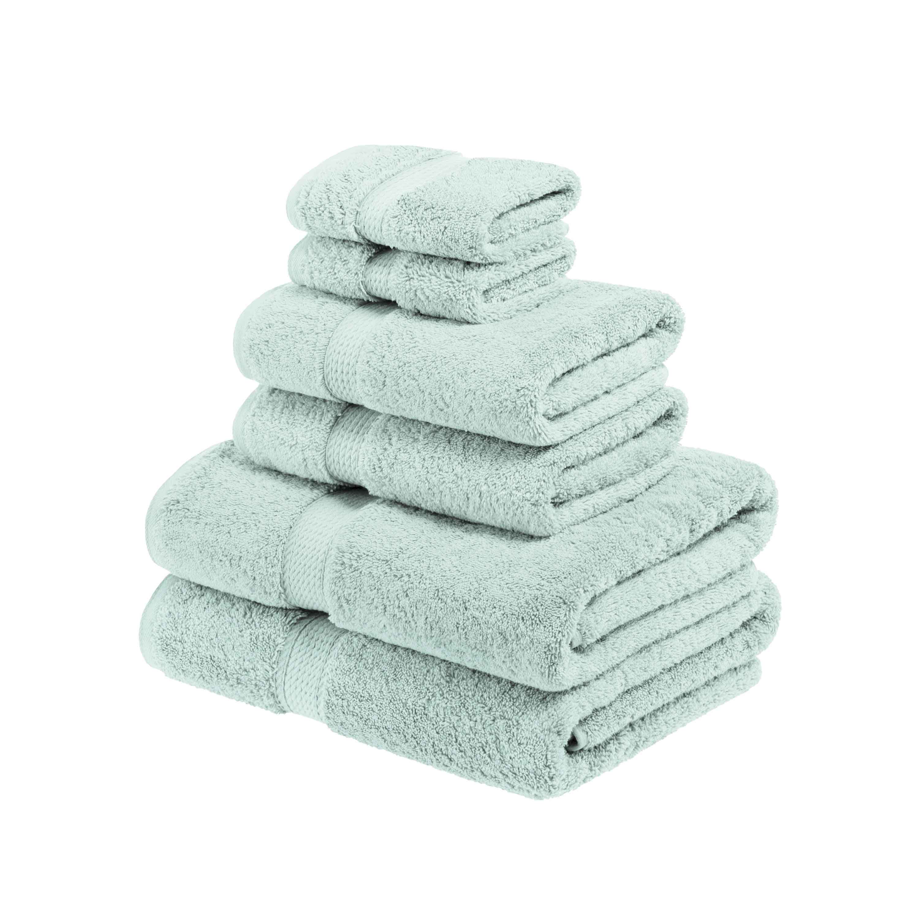 Egyptian Cotton Pile Plush Heavyweight Luxury Soft 6-Piece Towel Set - Omnigoodsstore