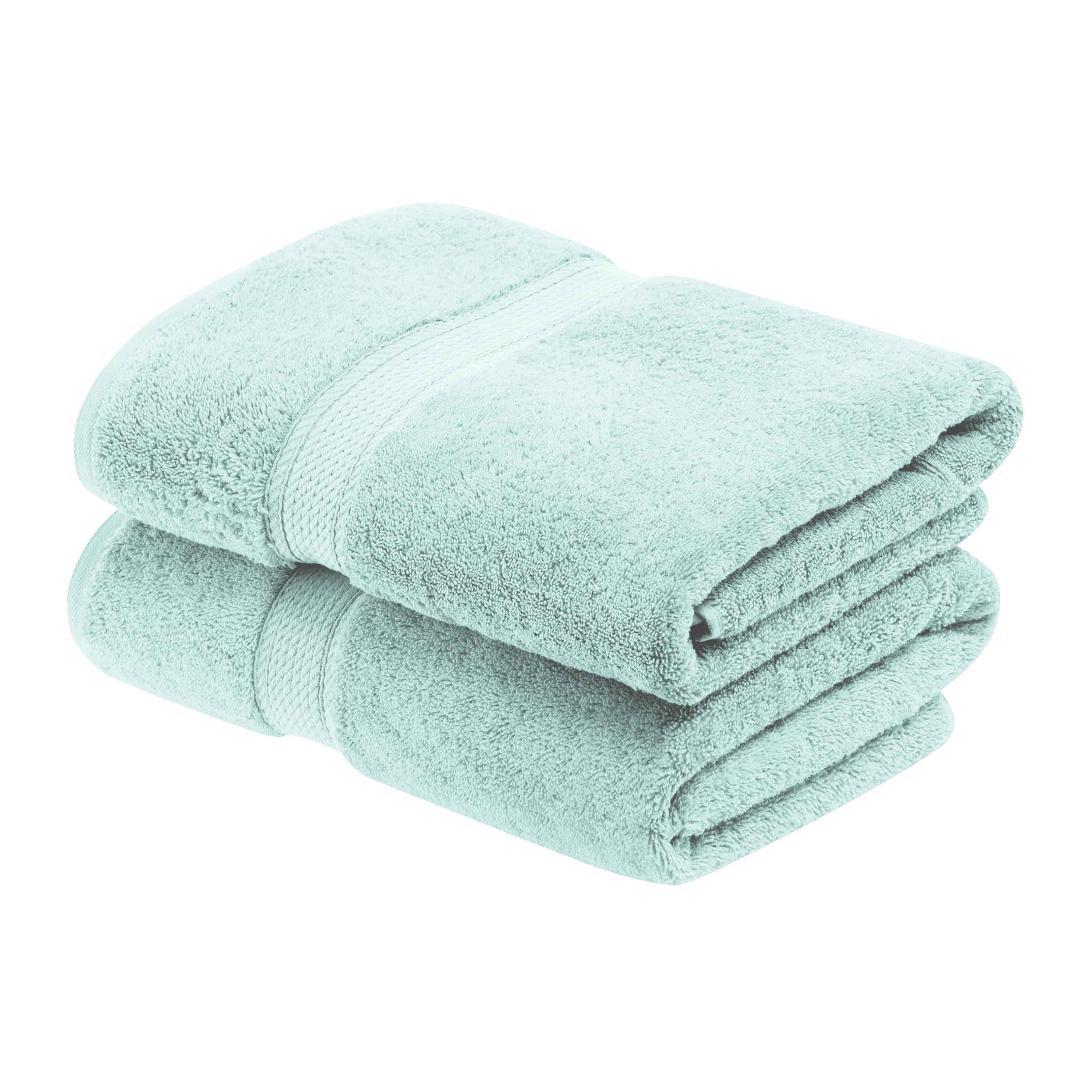 Egyptian Cotton Pile Plush Heavyweight Soft 2 Piece Bath Towel Set - Omnigoodsstore