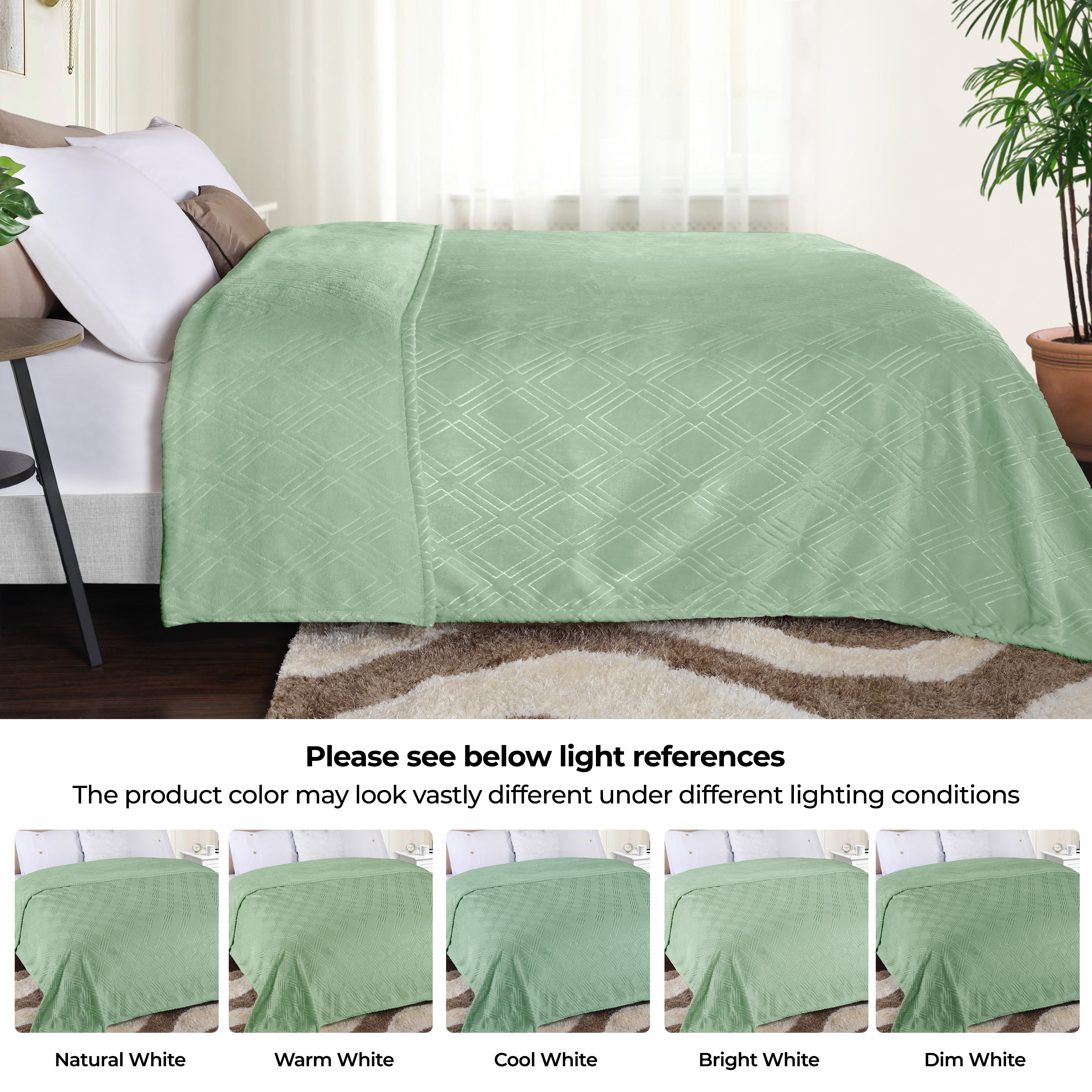 Alaska Diamond Plush Fleece Ultra-Soft Blanket - Omnigoodsstore