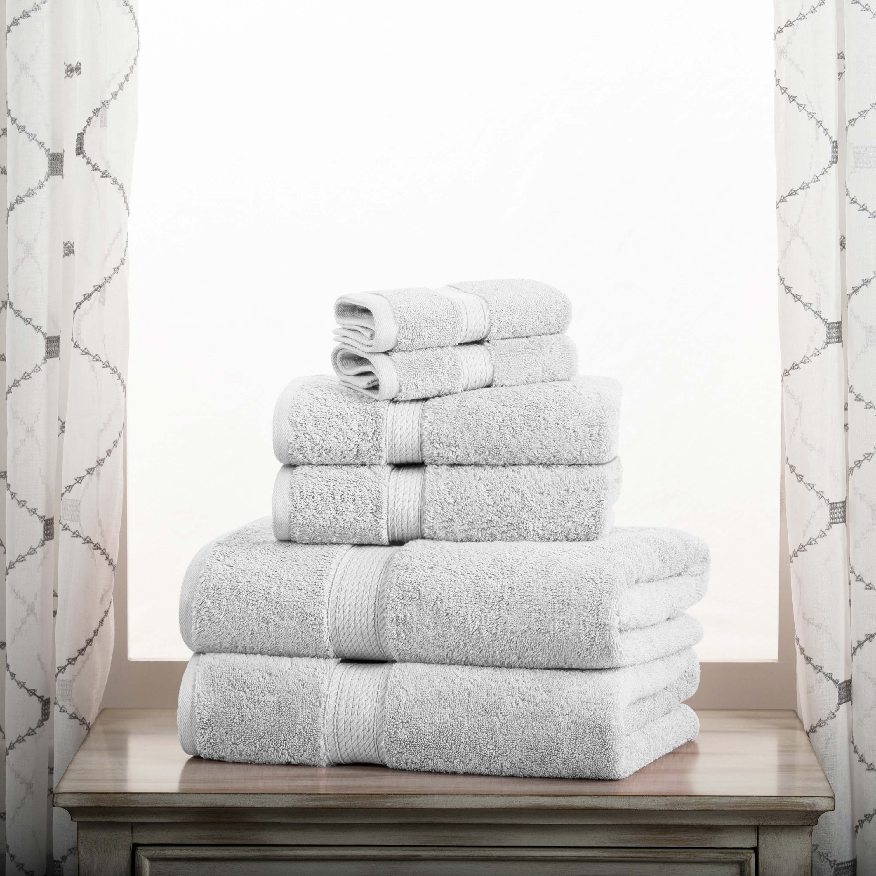 Egyptian Cotton Pile Plush Heavyweight Luxury Soft 6-Piece Towel Set - Omnigoodsstore