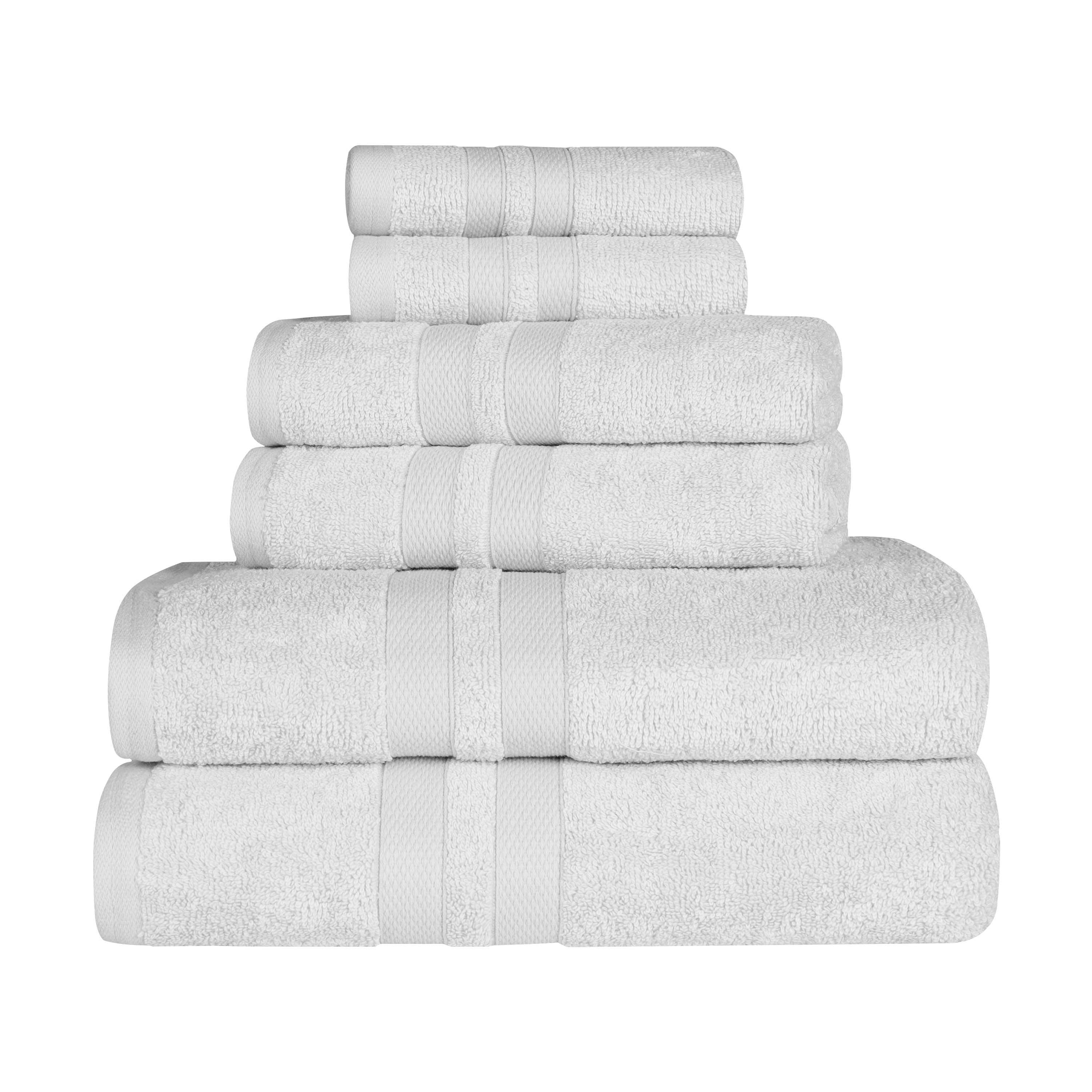 Cotton Ultra Soft 6 Piece Solid Towel Set - Omnigoodsstore