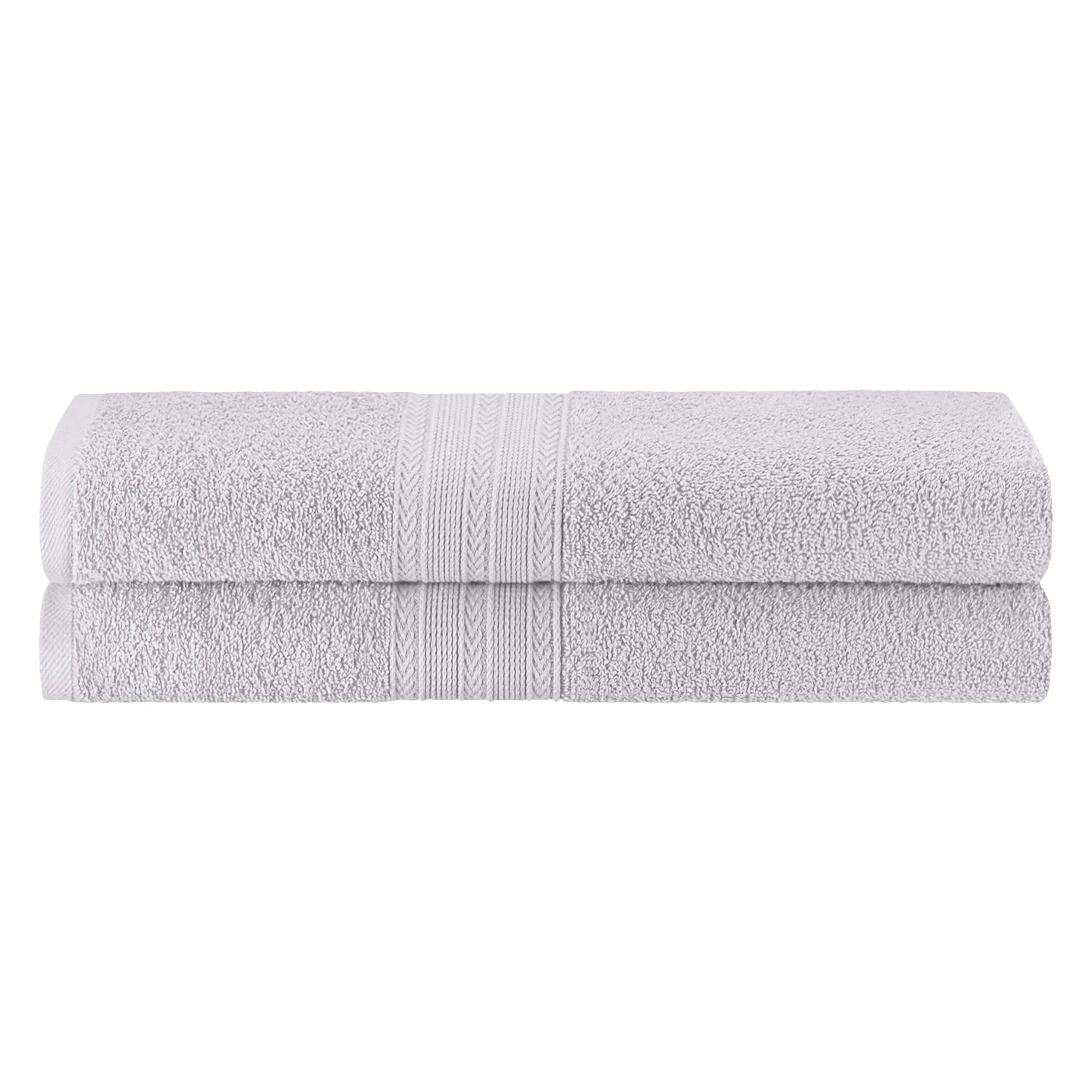 Cotton Eco Friendly 2 Piece Solid Bath Sheet Towel Set - Omnigoodsstore