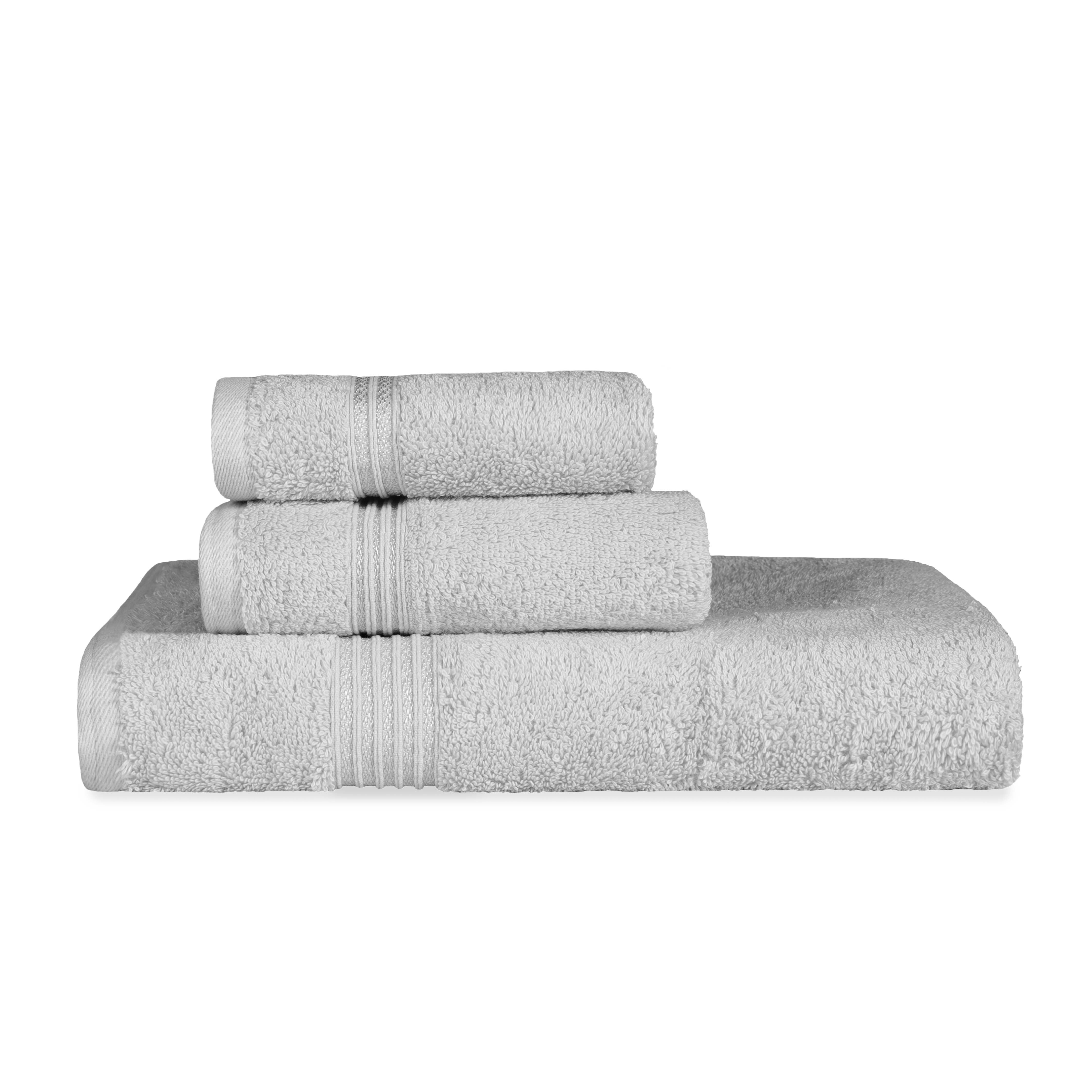 Egyptian Cotton Highly Absorbent Solid 3-Piece Ultra Soft Towel Set - Omnigoodsstore