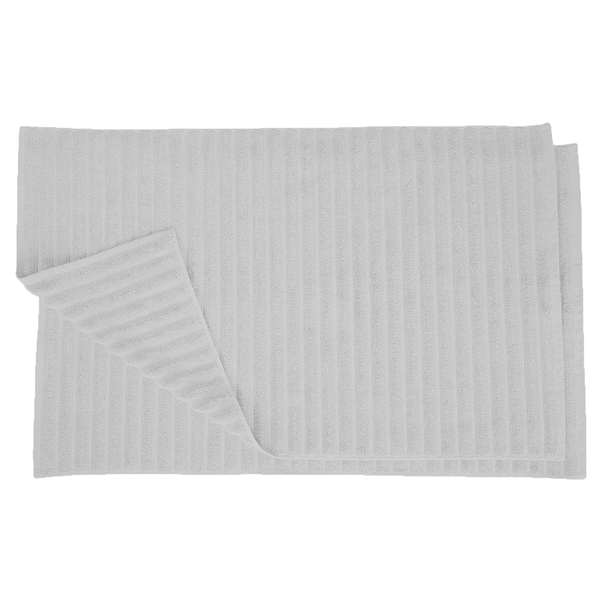 Cotton Eco Friendly 2 Piece Absorbent Bath Mat Set - Omnigoodsstore