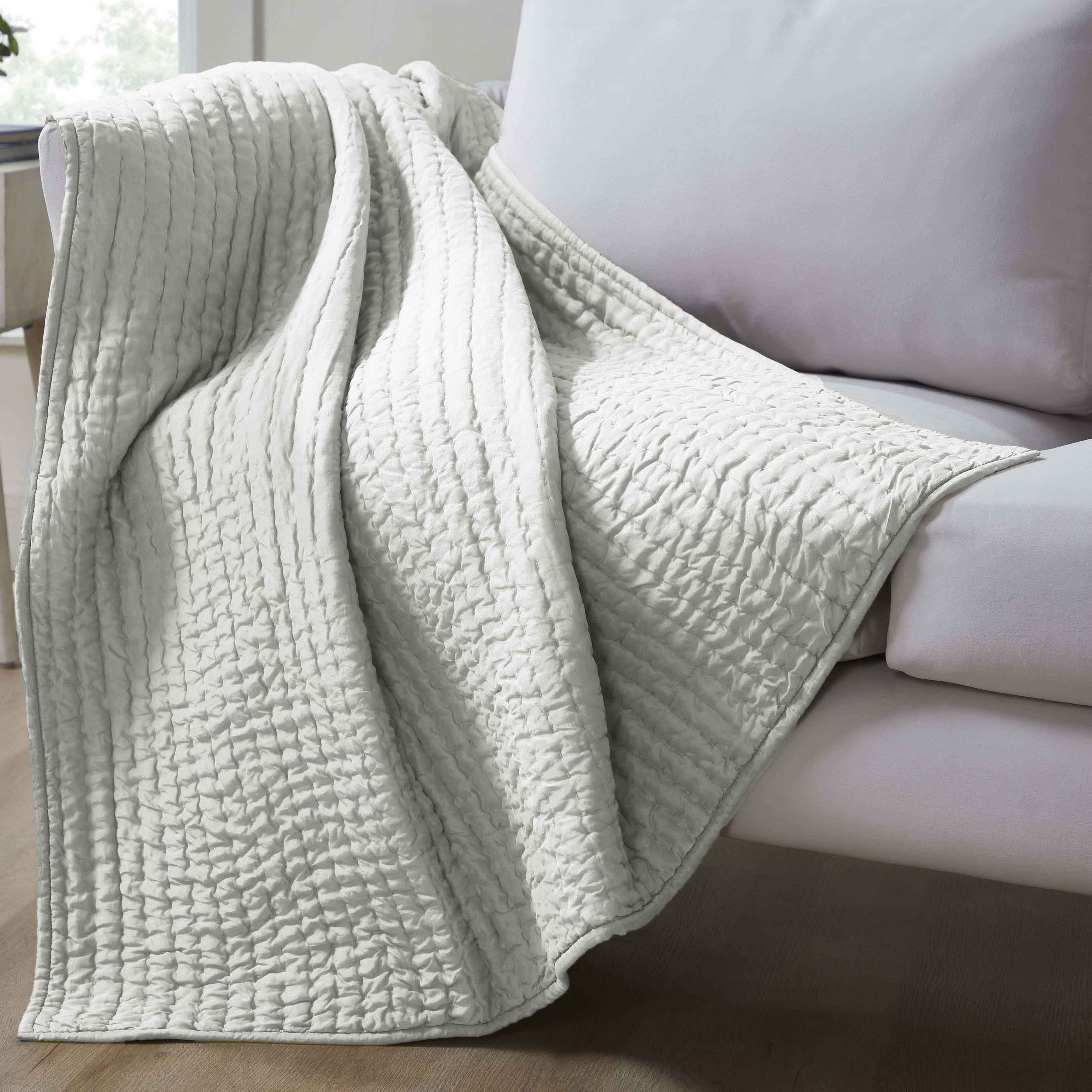 Bella 100% Silk Pick Stitch Medium Weight Quilt and Sham Set - Omnigoodsstore