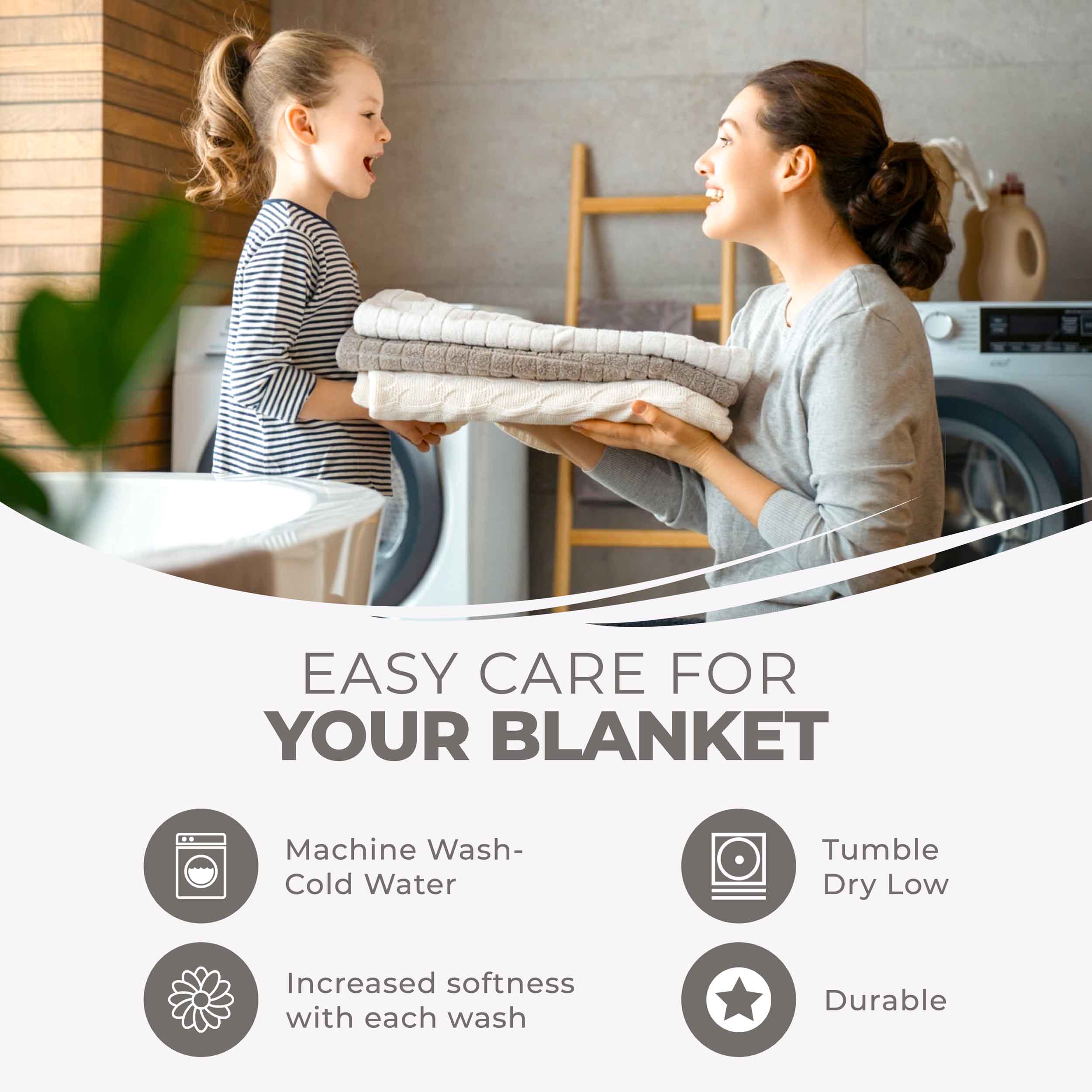 Basketweave All Season Cotton Bed Blanket & Sofa Throw - Omnigoodsstore