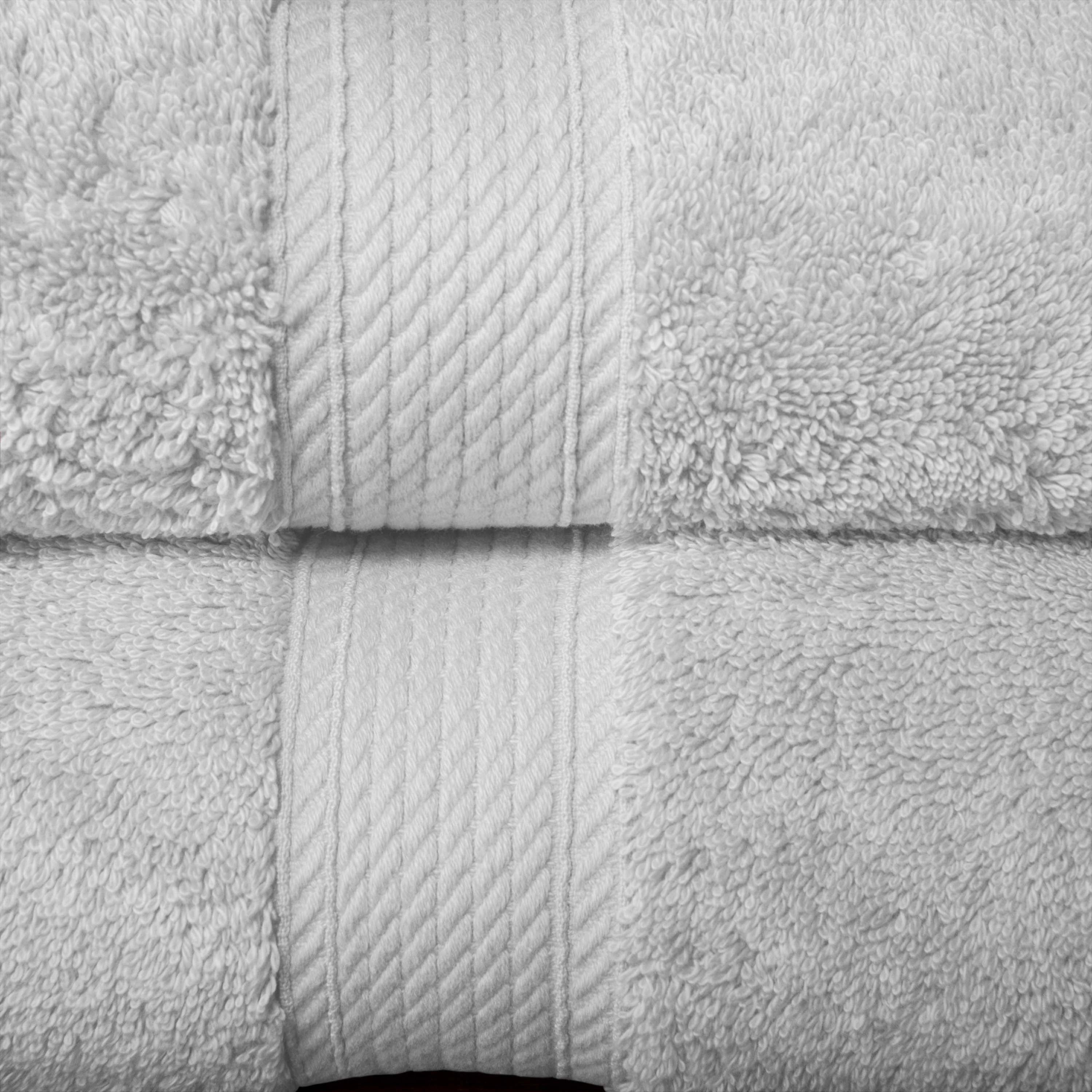 Egyptian Cotton Pile Plush Heavyweight Soft 2 Piece Bath Towel Set - Omnigoodsstore